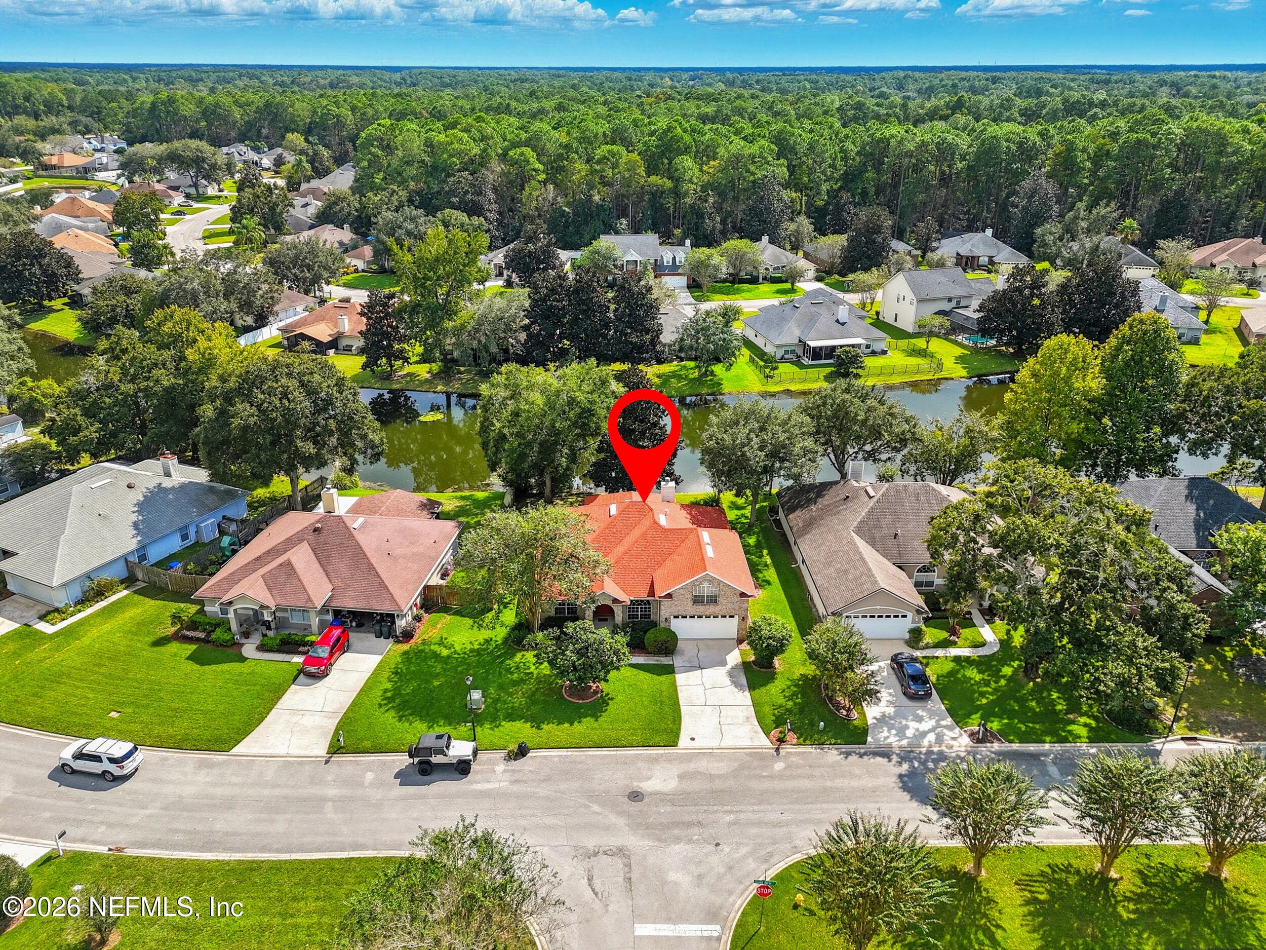 Aerial Front — 541 GRAND PARKE Drive, St. Johns, FL 32259