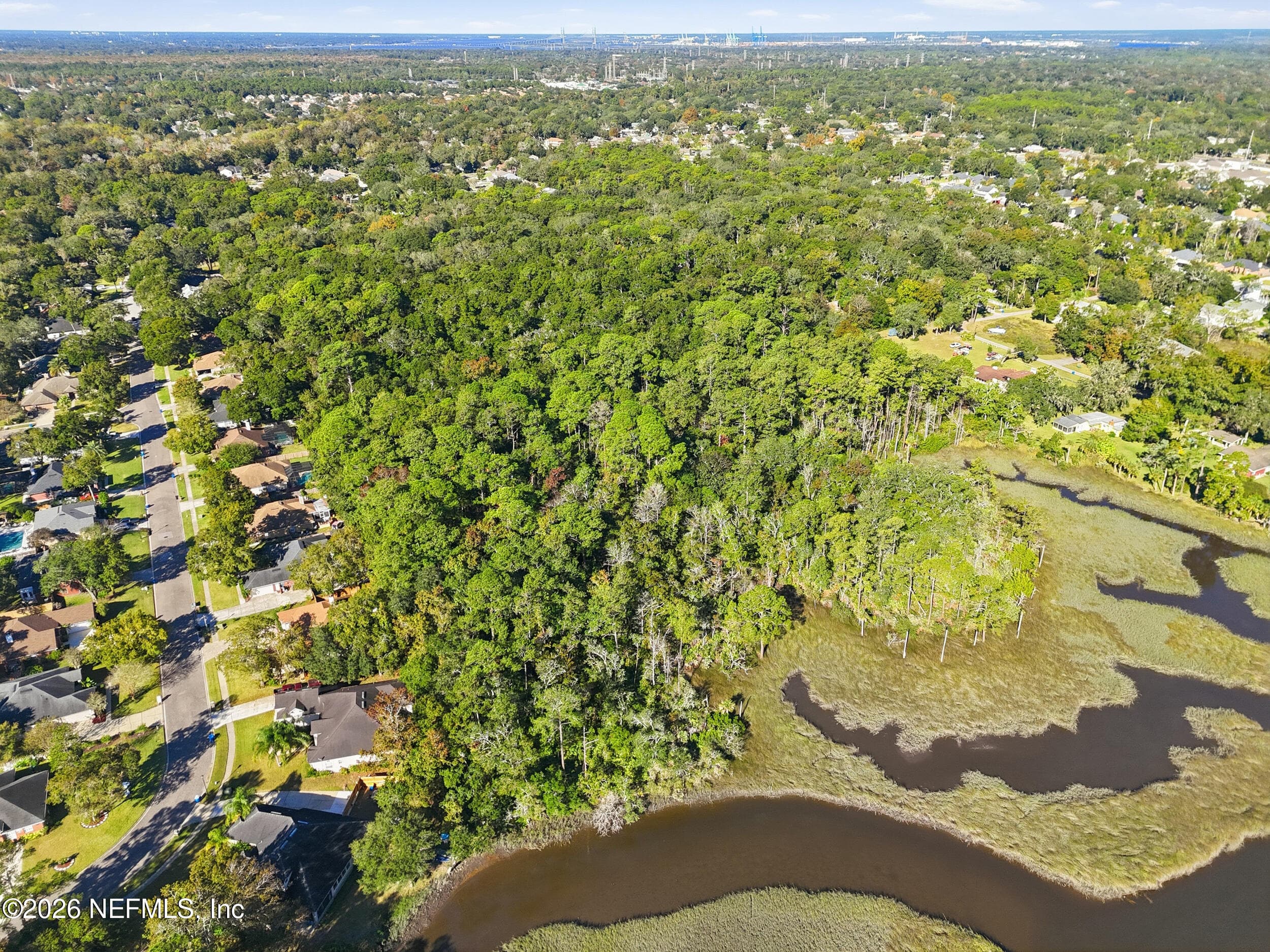 Aerial view from Mount Pleasant Creek. — 4 QUINLAN RIDGE Lane E, Jacksonville, FL 32225