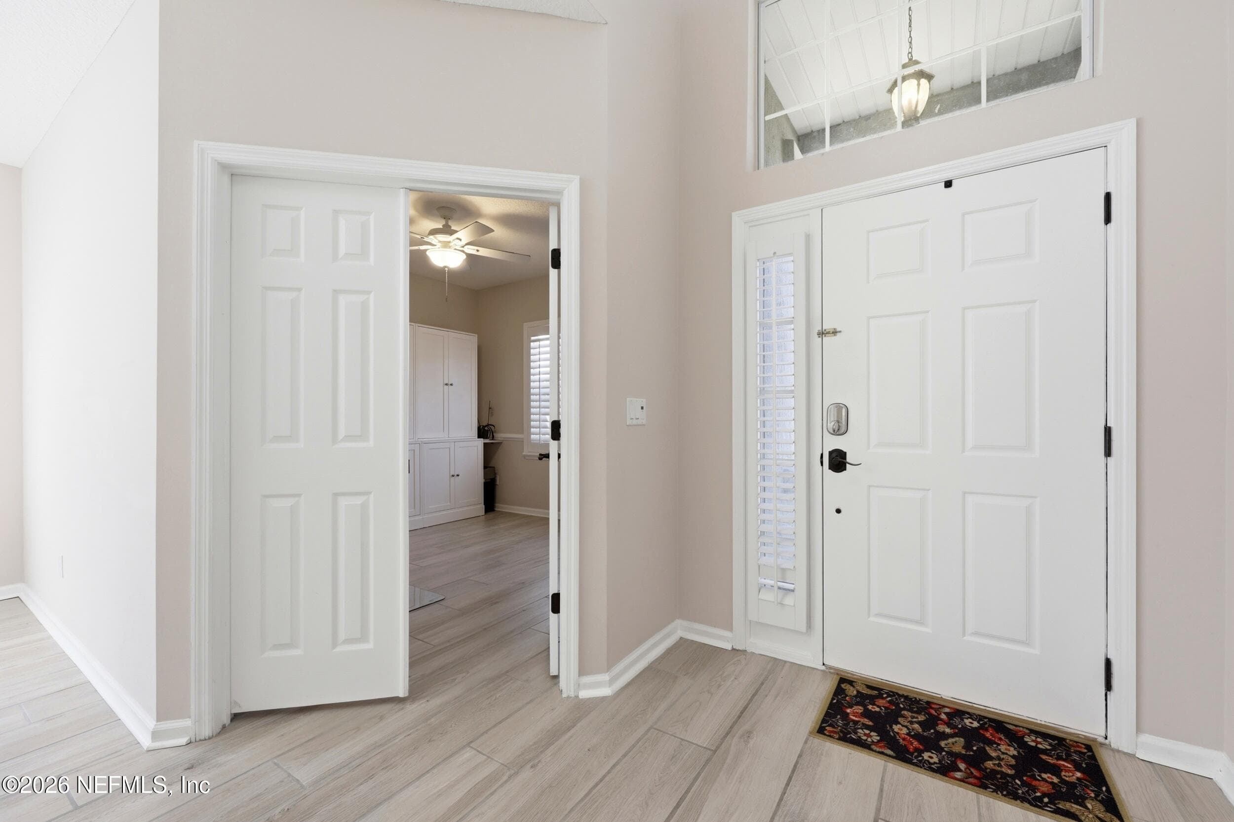 To the left are the double-doors to the office — 96177 LONG BEACH Drive, Fernandina Beach, FL 32034