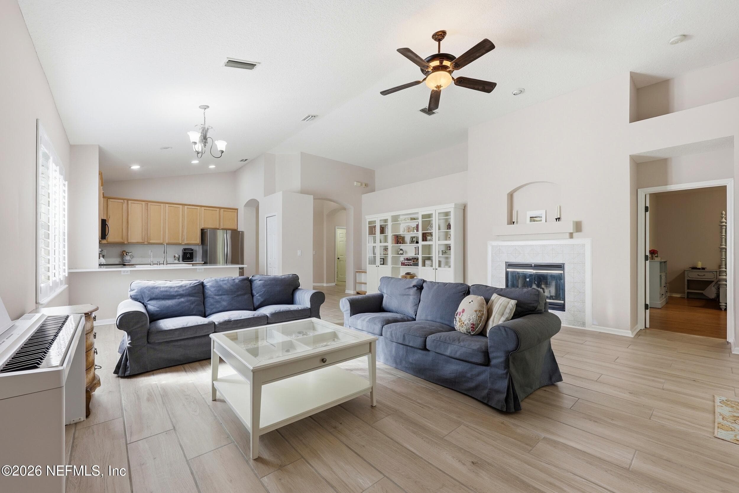 With Wood-Burning Fireplace — 96177 LONG BEACH Drive, Fernandina Beach, FL 32034
