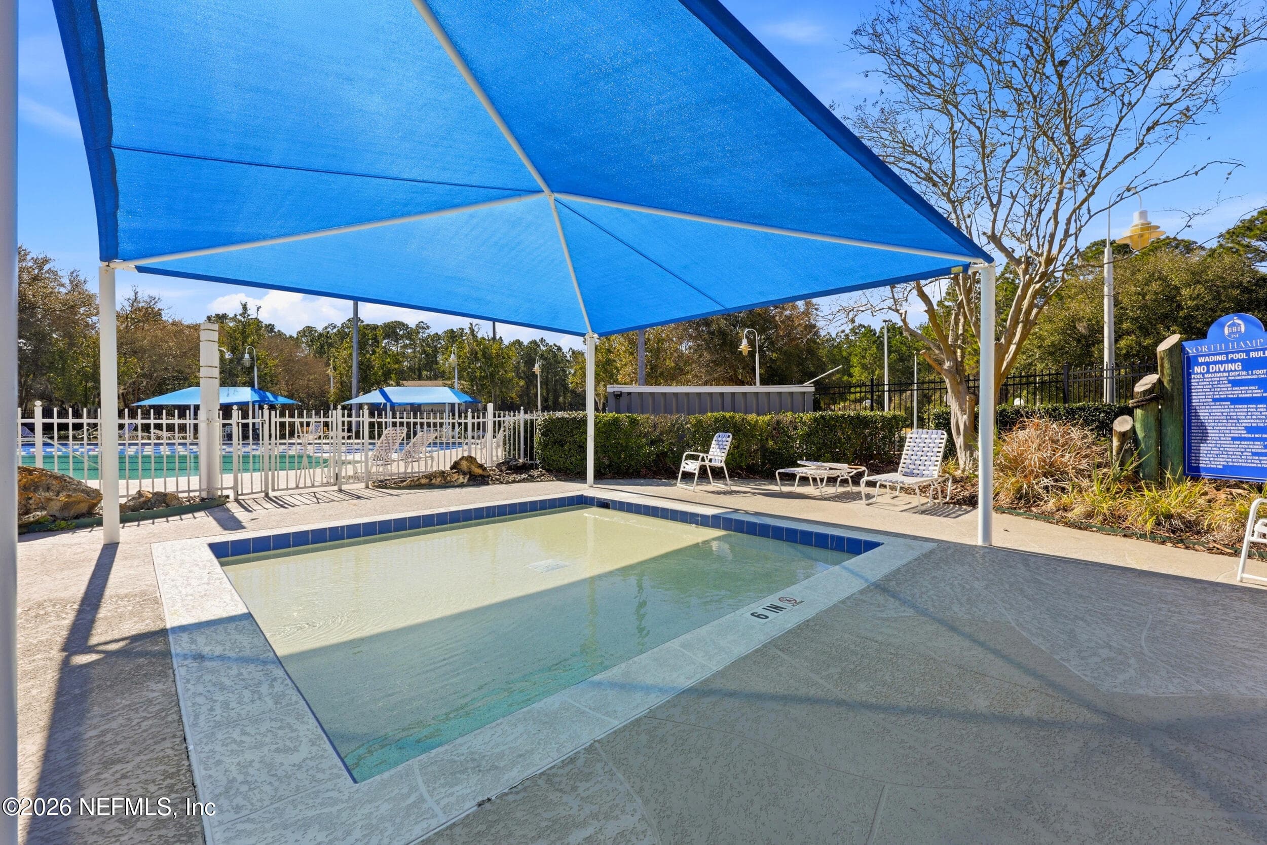 Sun shade for shelter — 96177 LONG BEACH Drive, Fernandina Beach, FL 32034
