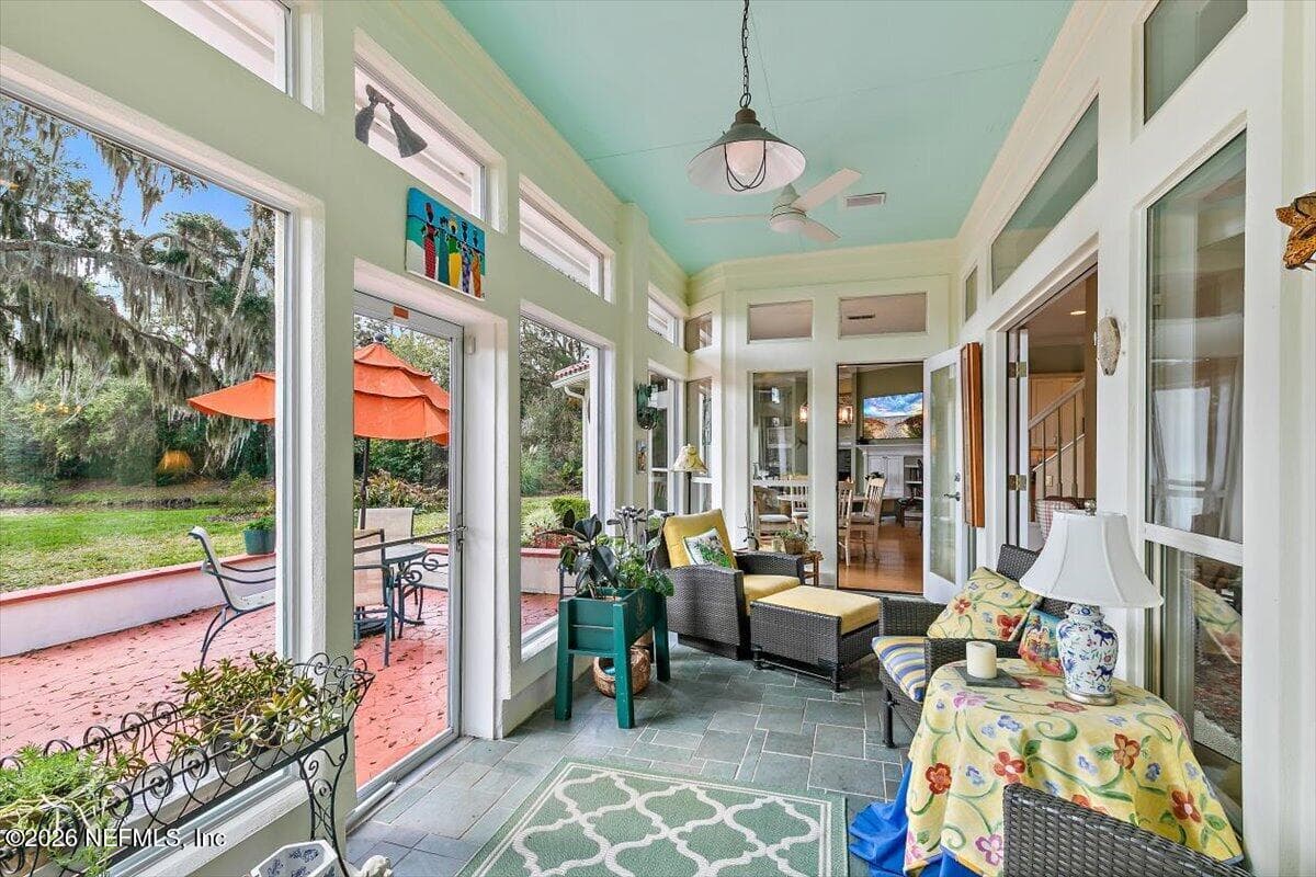 Florida room overlooking patio — 117 MEETING Way, Ponte Vedra Beach, FL 32082