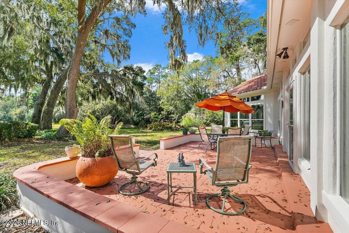 Great patio space for entertaining — 117 MEETING Way, Ponte Vedra Beach, FL 32082