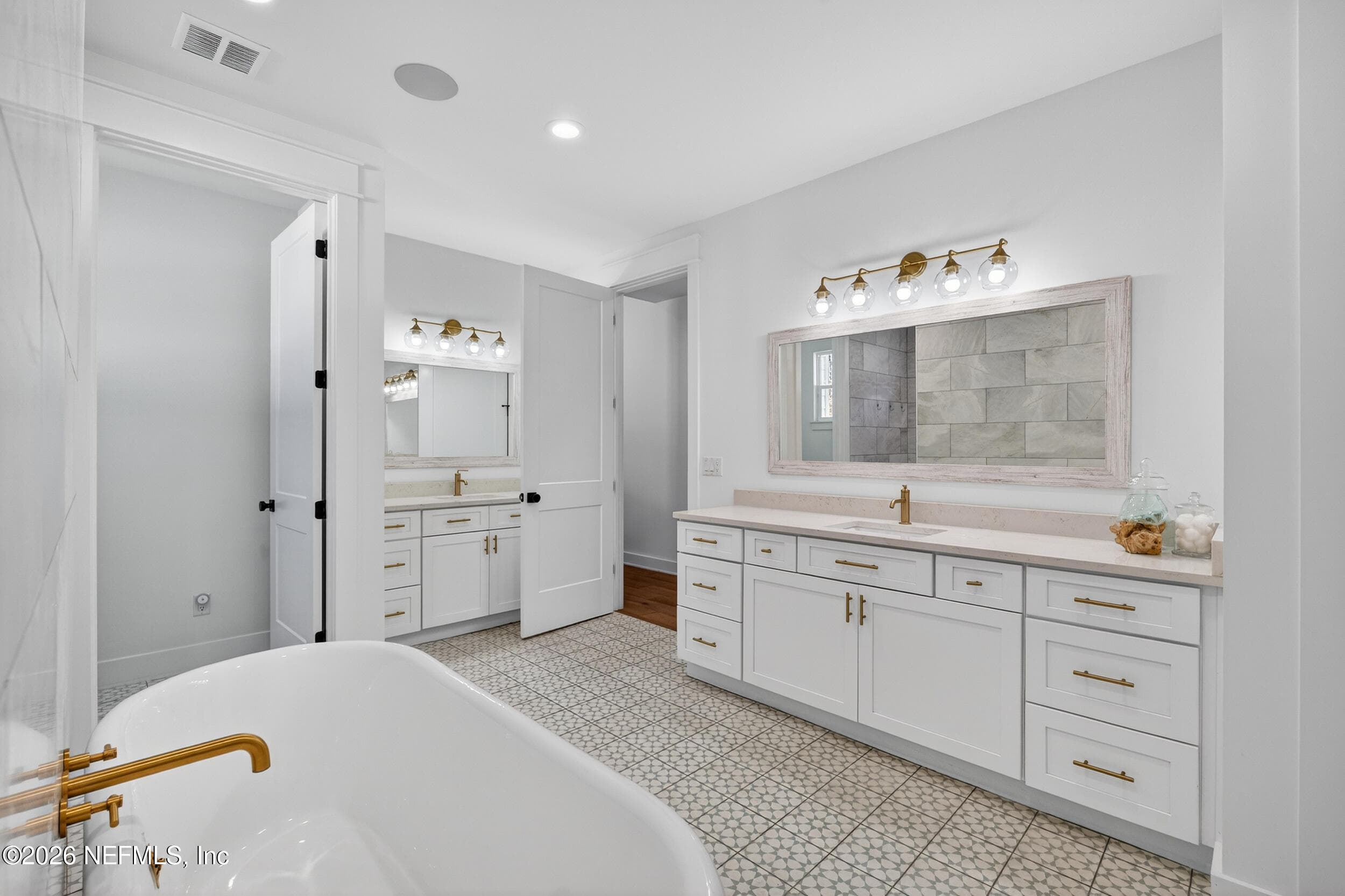 His and hers (long) vanities — 10800 COUNTY ROAD 13 N, St. Augustine, FL 32092