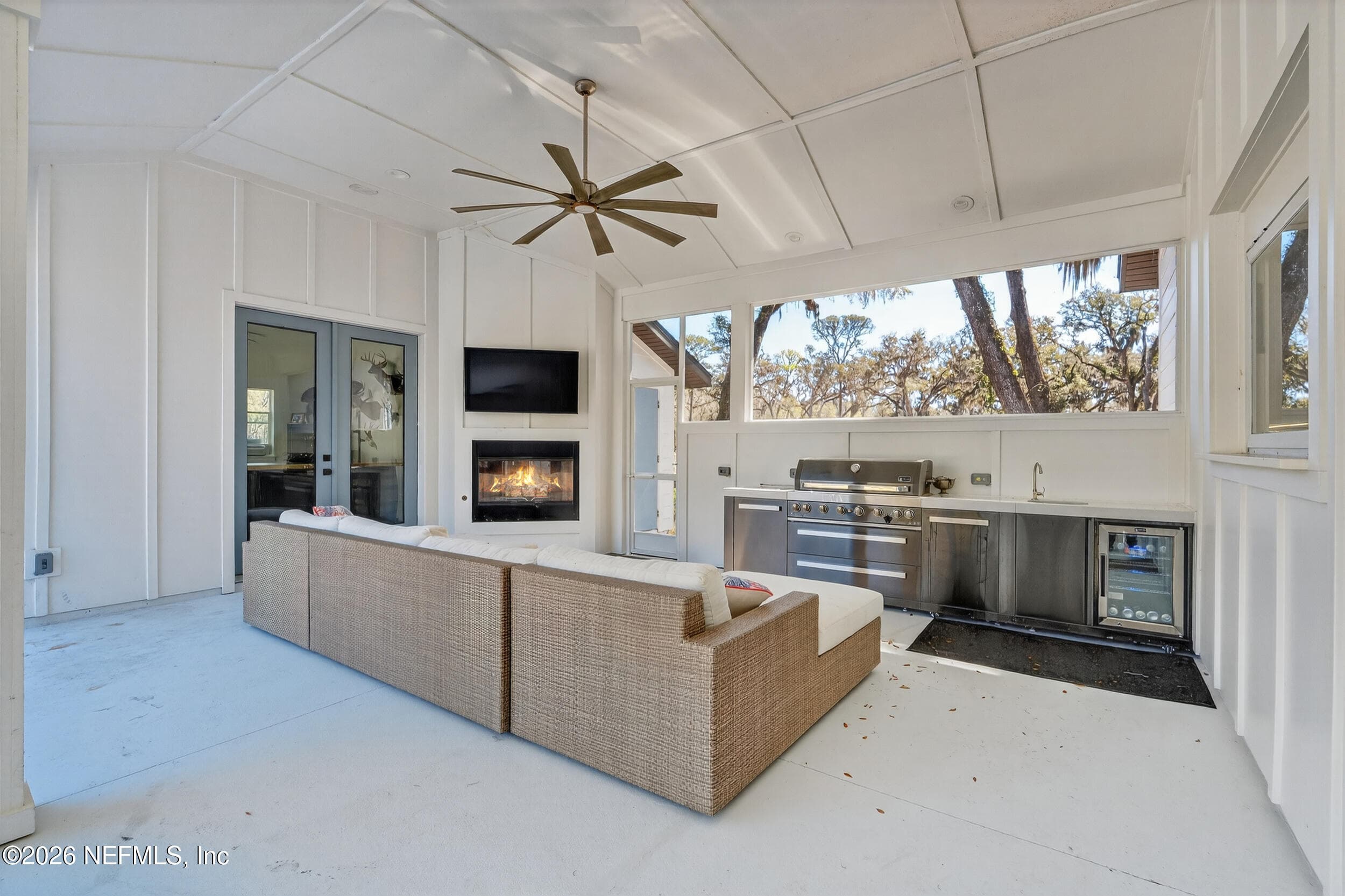 Gas lit but wood burning fireplace. — 10800 COUNTY ROAD 13 N, St. Augustine, FL 32092