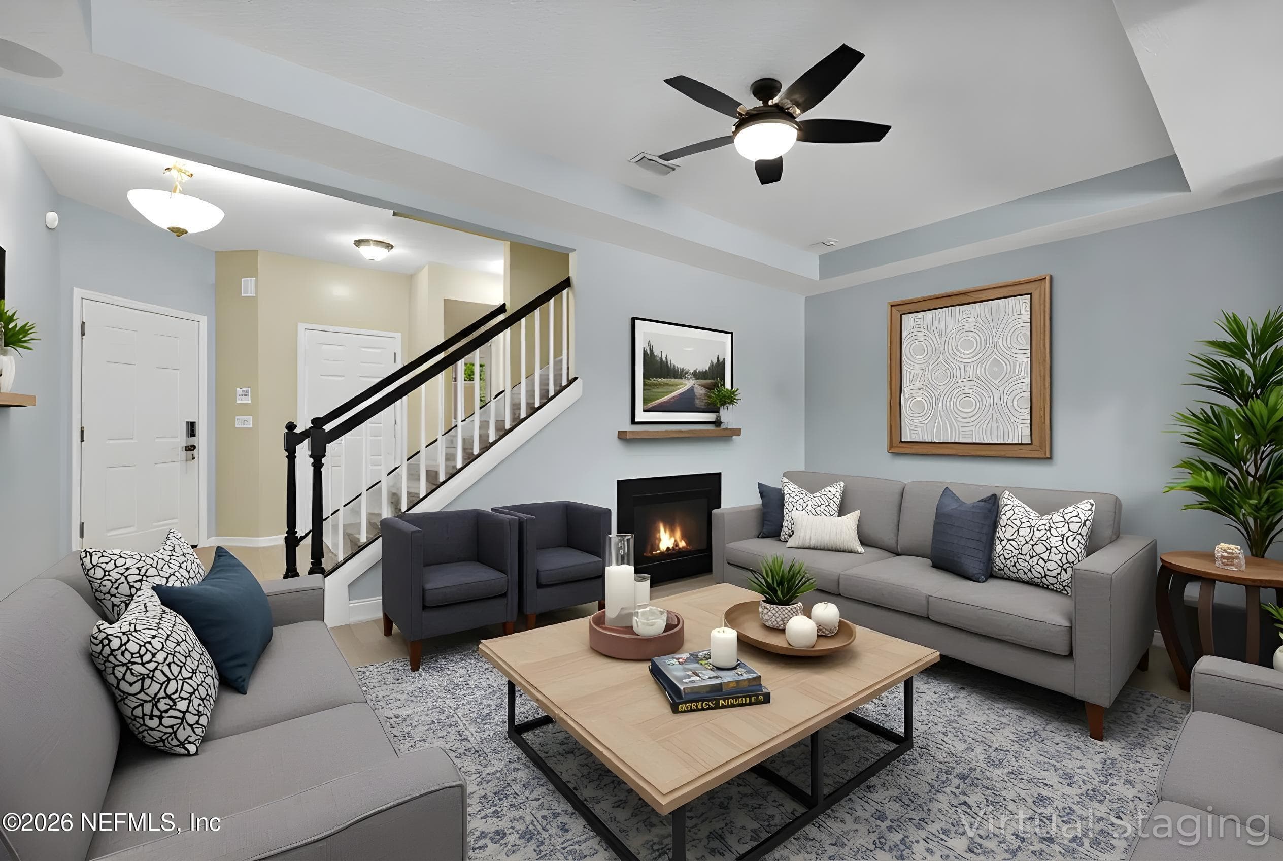 Living Room (virtually staged) — 191 ADELANTO Avenue, St. Augustine, FL 32092