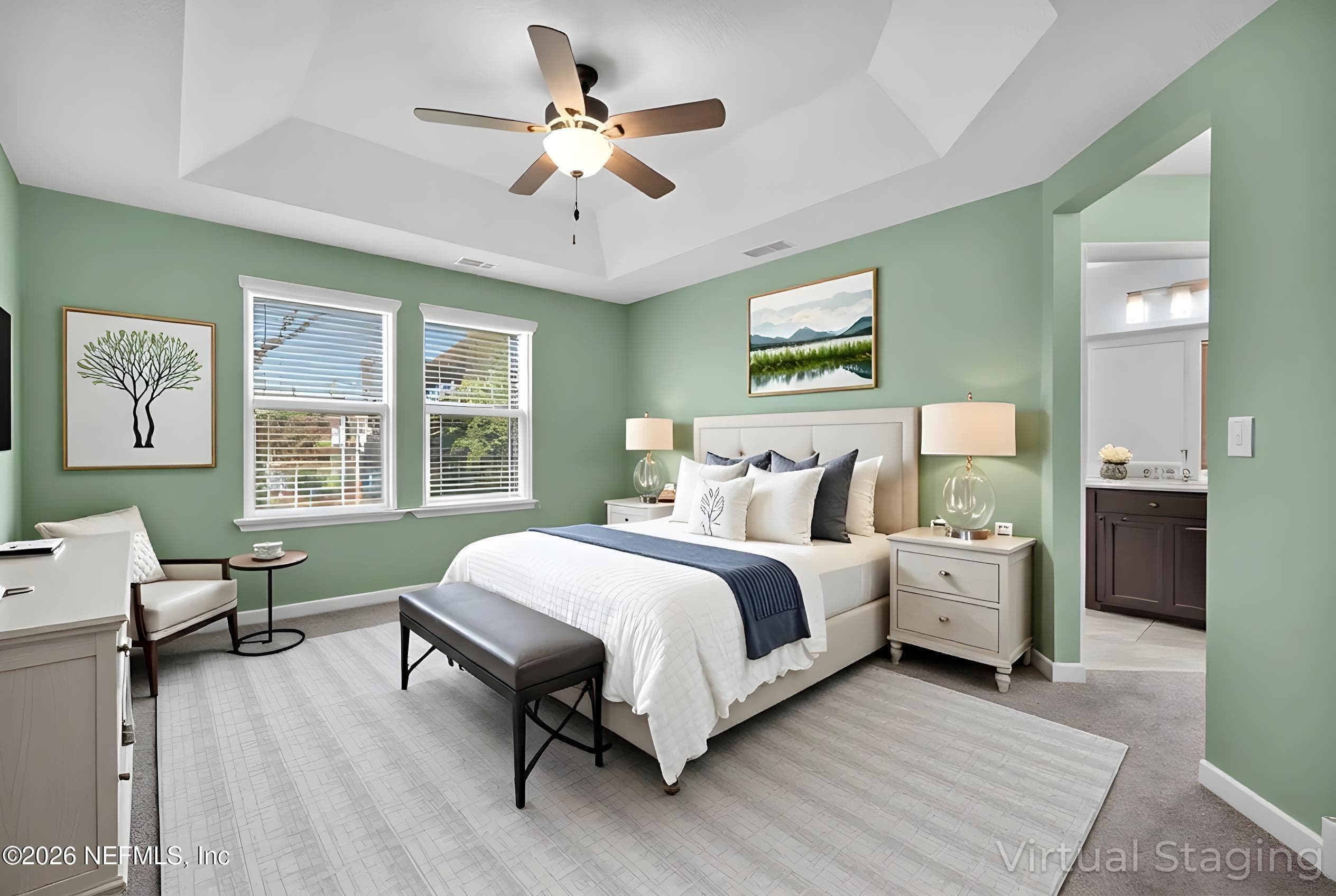 Primary Bedroom (virtually staged) — 191 ADELANTO Avenue, St. Augustine, FL 32092