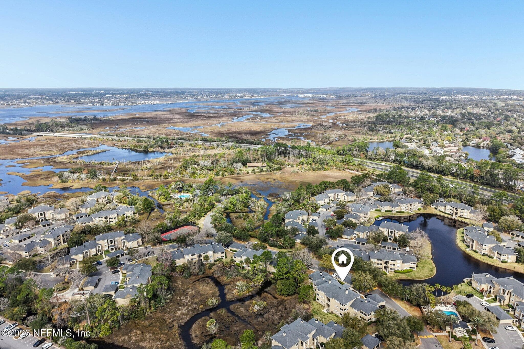 View from above (drone shot) — 1701 THE GREENS Way 212, Jacksonville Beach, FL 32250