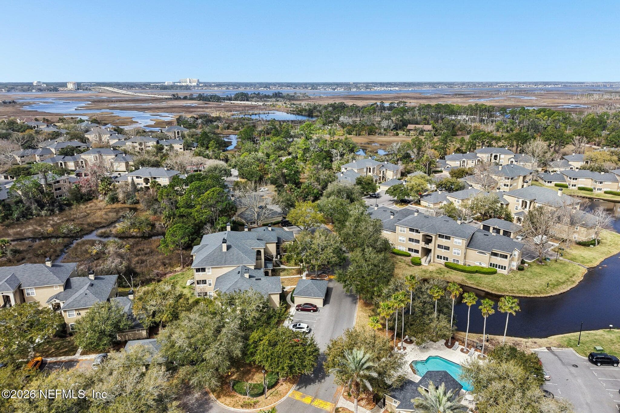 View from above (drone shot) — 1701 THE GREENS Way 212, Jacksonville Beach, FL 32250
