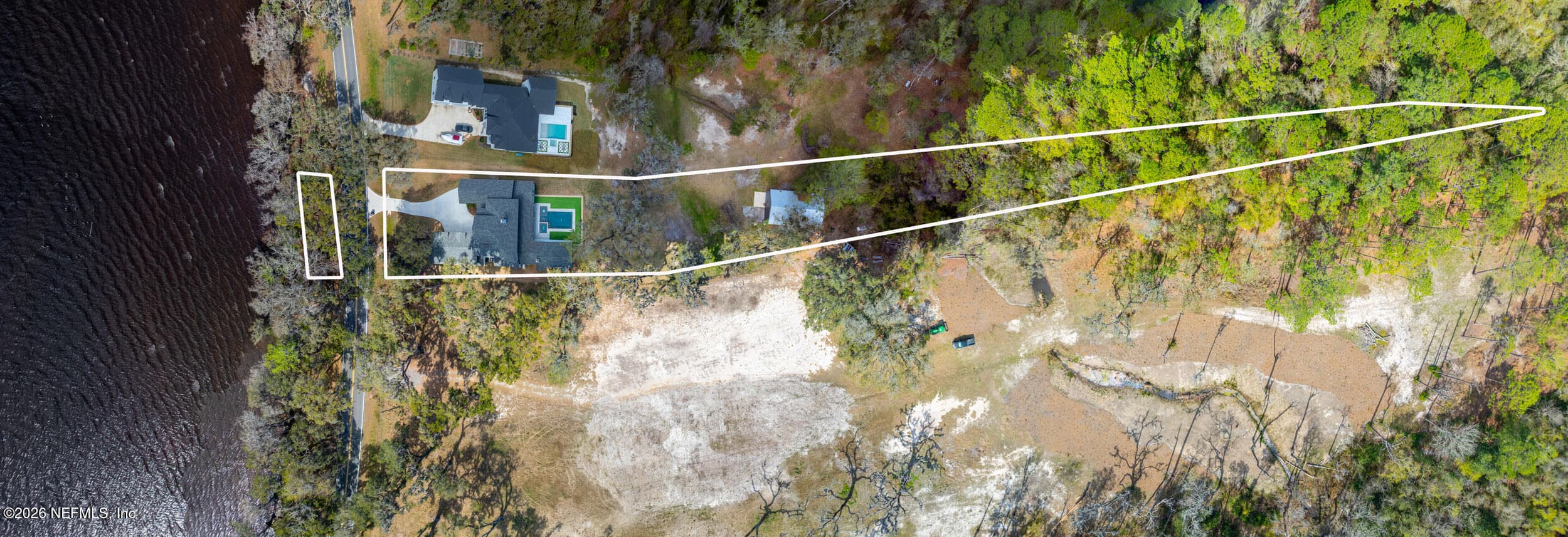 Land on river side is part of this parcel. — 10800 COUNTY ROAD 13 N, St. Augustine, FL 32092