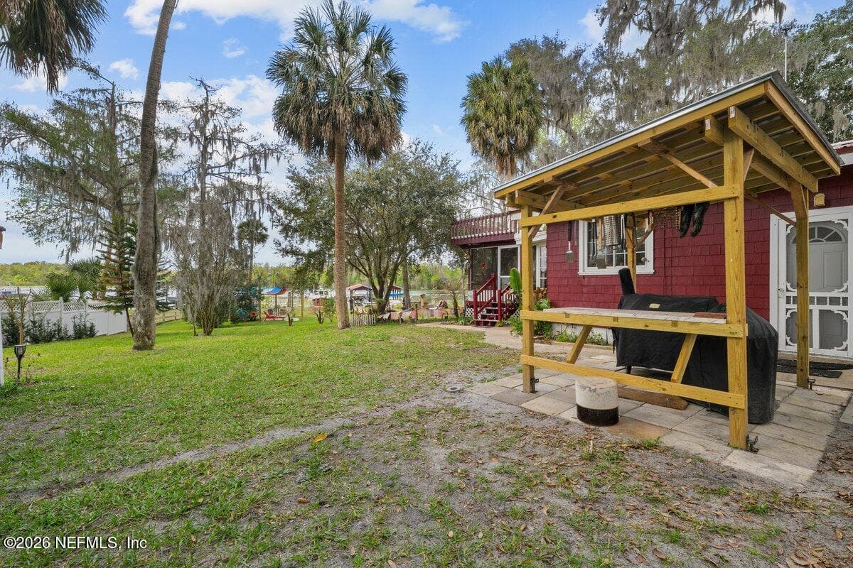 Covered Outside Kitchen/Grill area — 101 ORANGE Street, Satsuma, FL 32189