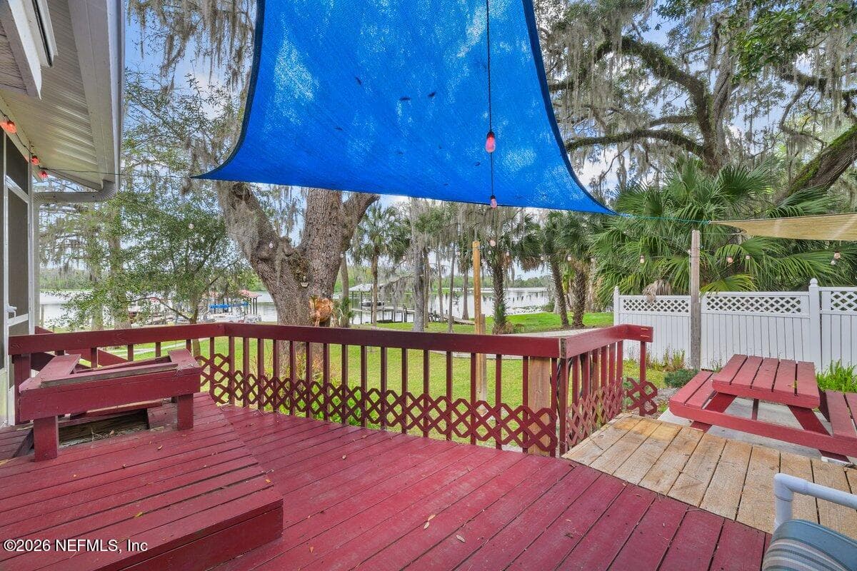Side deck off of master Suite — 101 ORANGE Street, Satsuma, FL 32189