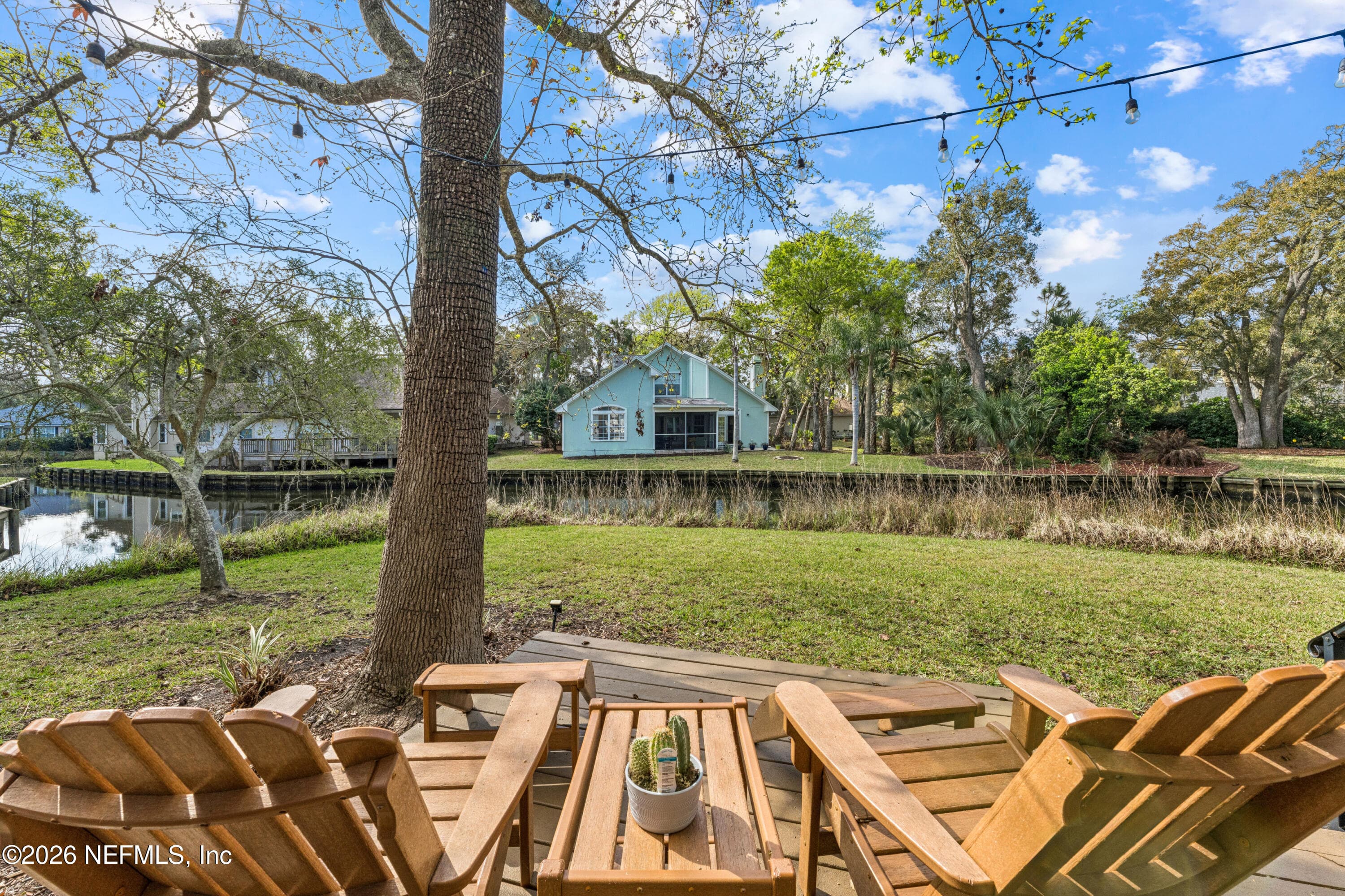 Backyard — 1802 BLUE HERON Lane, Jacksonville Beach, FL 32250