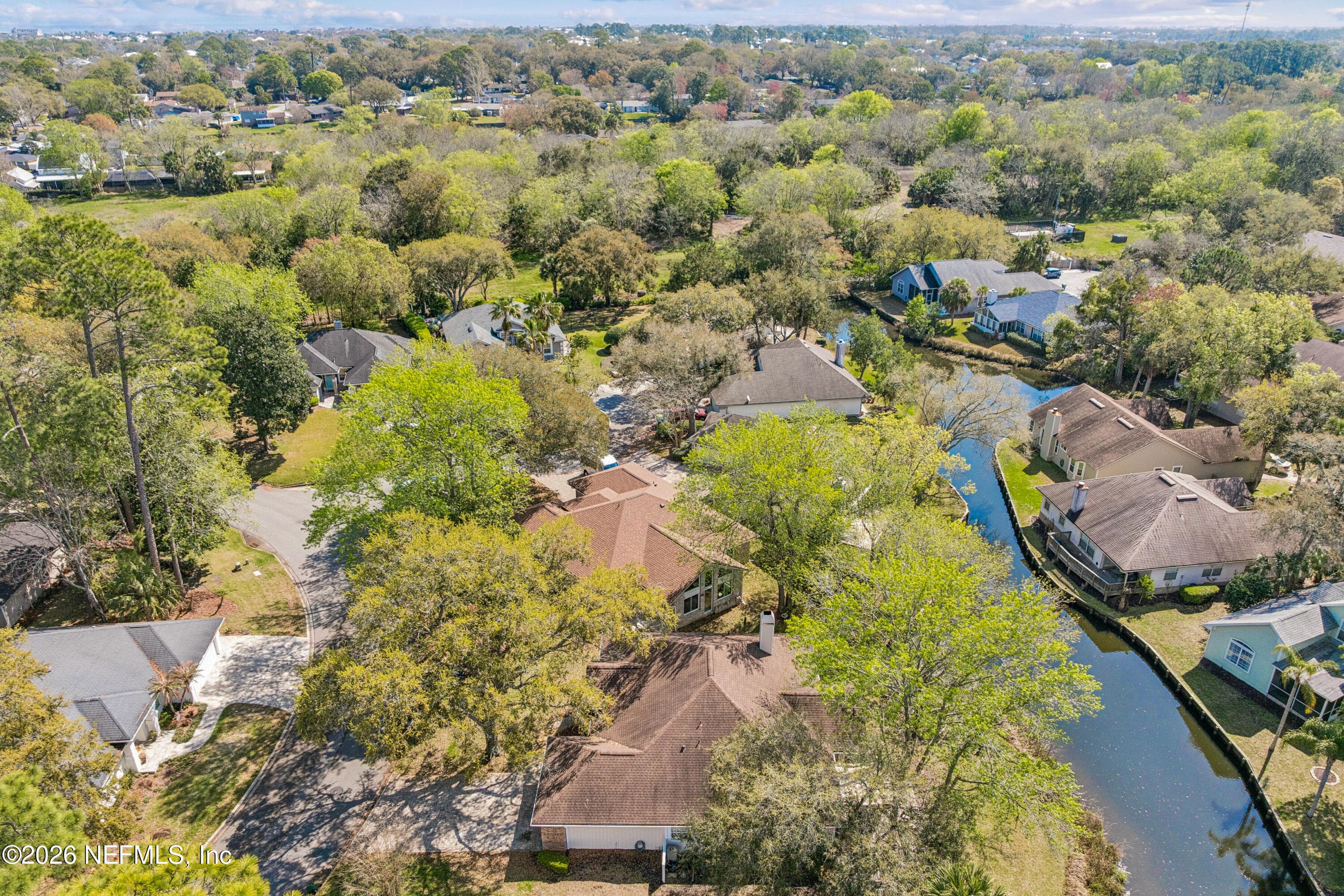 High Aerial — 1802 BLUE HERON Lane, Jacksonville Beach, FL 32250