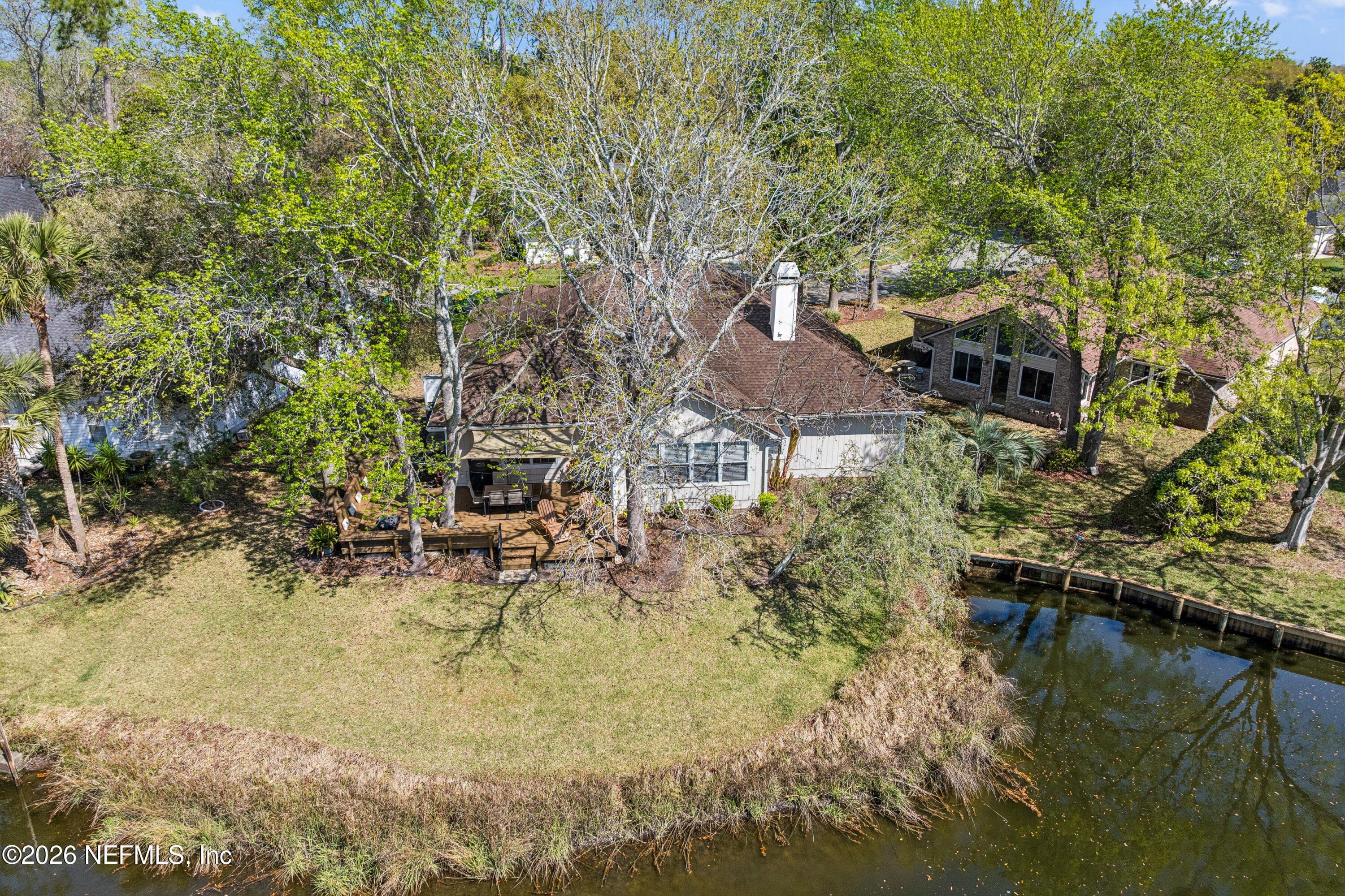 Back Yard — 1802 BLUE HERON Lane, Jacksonville Beach, FL 32250