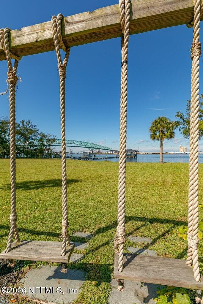 Maybe you can swing for a while and enjoy being a child again! What a fun detail — 4626 RIVER POINT Road W, Jacksonville, FL 32207
