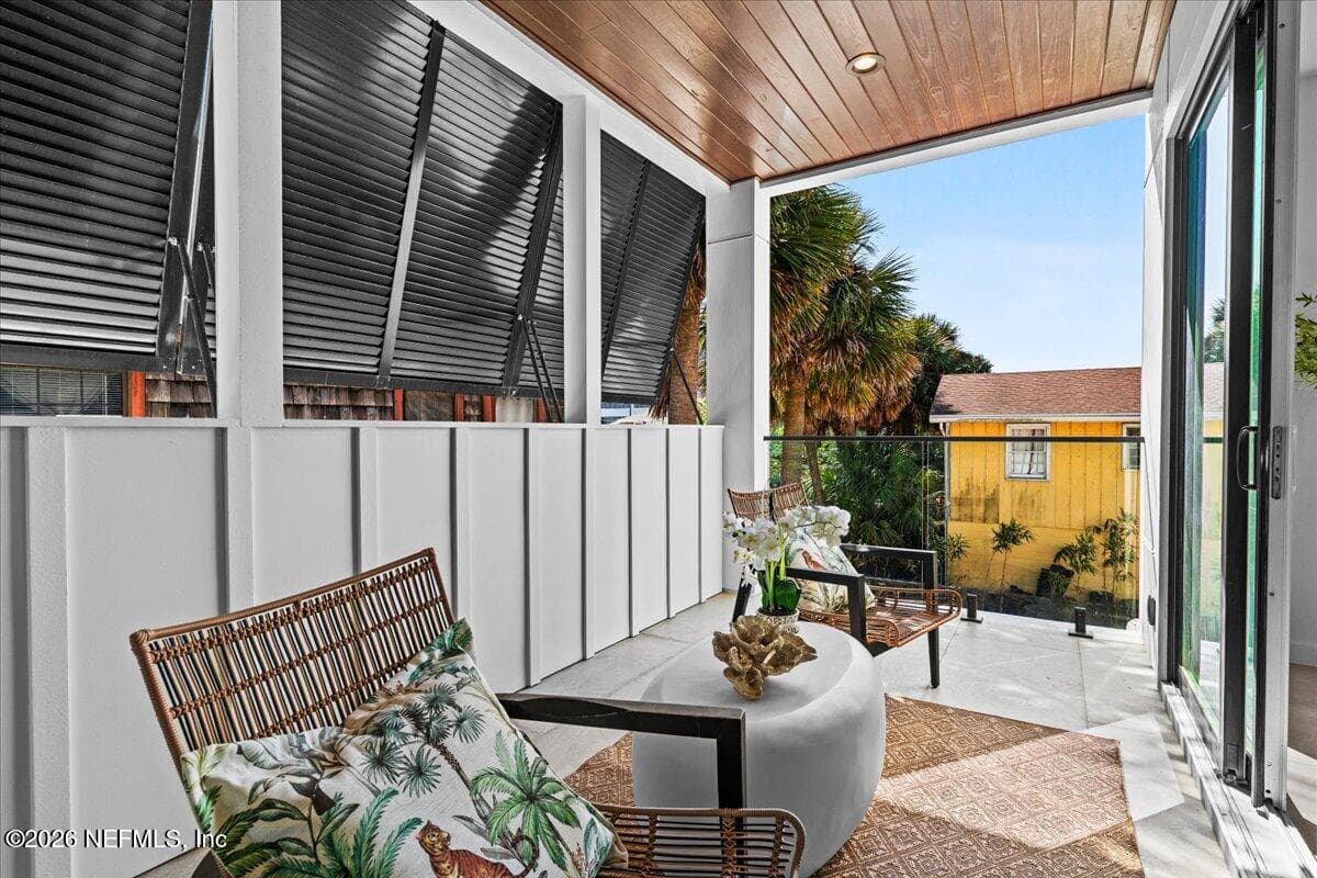 Outside Balcony off the Living Room — 118 13TH Avenue S 103 C, Jacksonville Beach, FL 32250