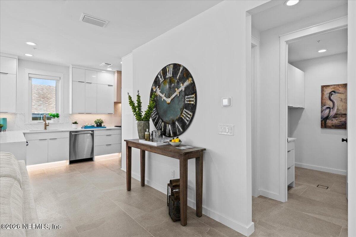 Apart of the Living Room Looking into the Kitchen — 118 13TH Avenue S 103 C, Jacksonville Beach, FL 32250
