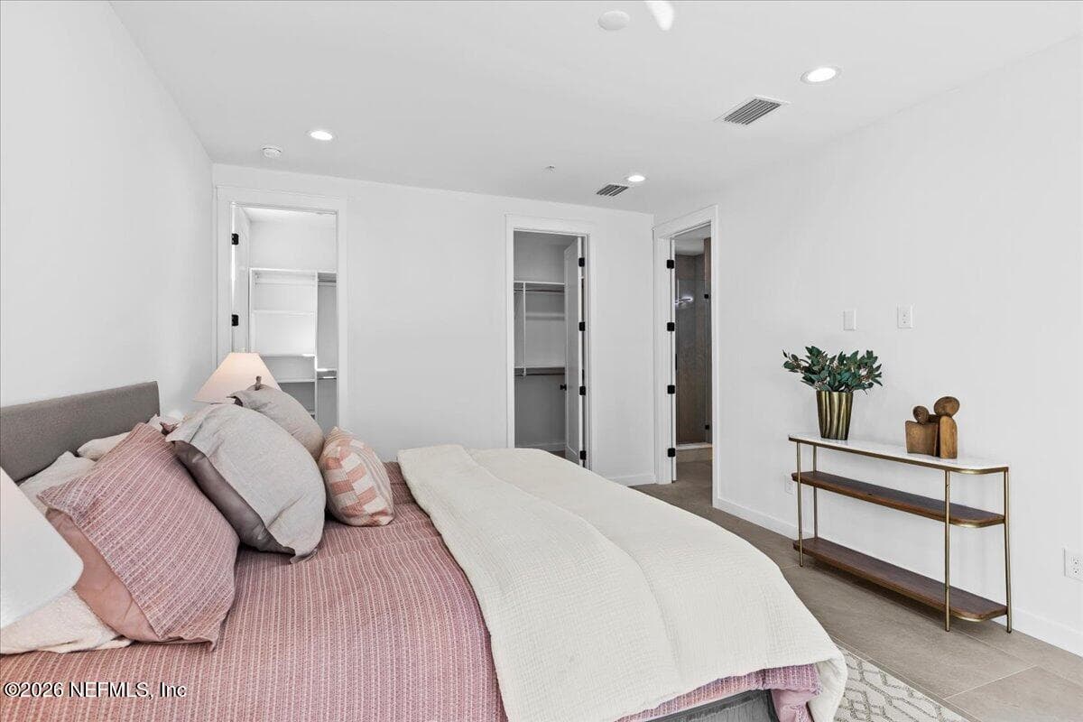 Primary Bedroom with 2 Closets — 118 13TH Avenue S 103 C, Jacksonville Beach, FL 32250