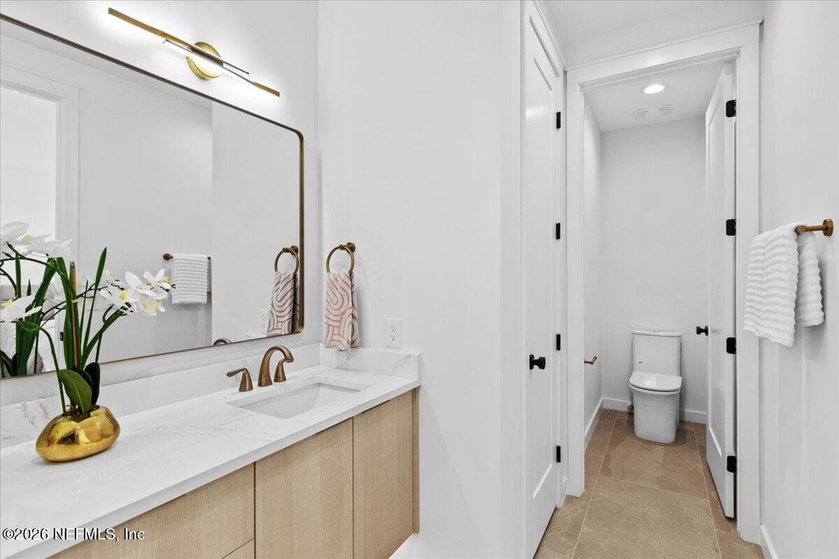 Primary Bathroom with separate water closets room. — 118 13TH Avenue S 103 C, Jacksonville Beach, FL 32250