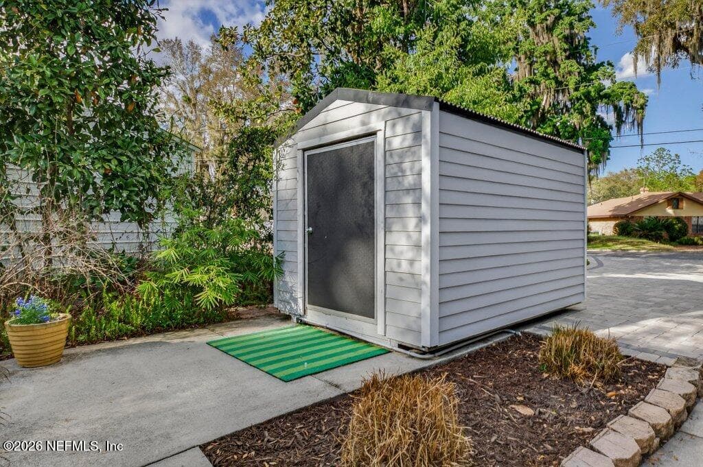 Existing shed with matching concrete siding. — 258 BUSH Court, Green Cove Springs, FL 32043