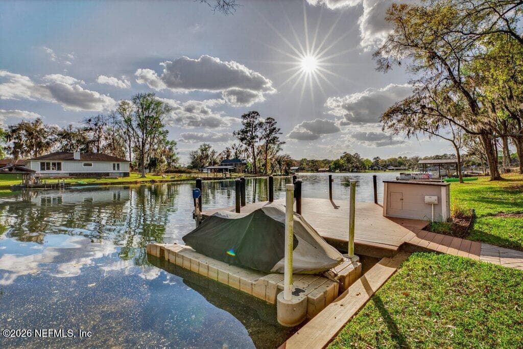 Jetski and floating dock are not included in sale, but make an offer. — 258 BUSH Court, Green Cove Springs, FL 32043