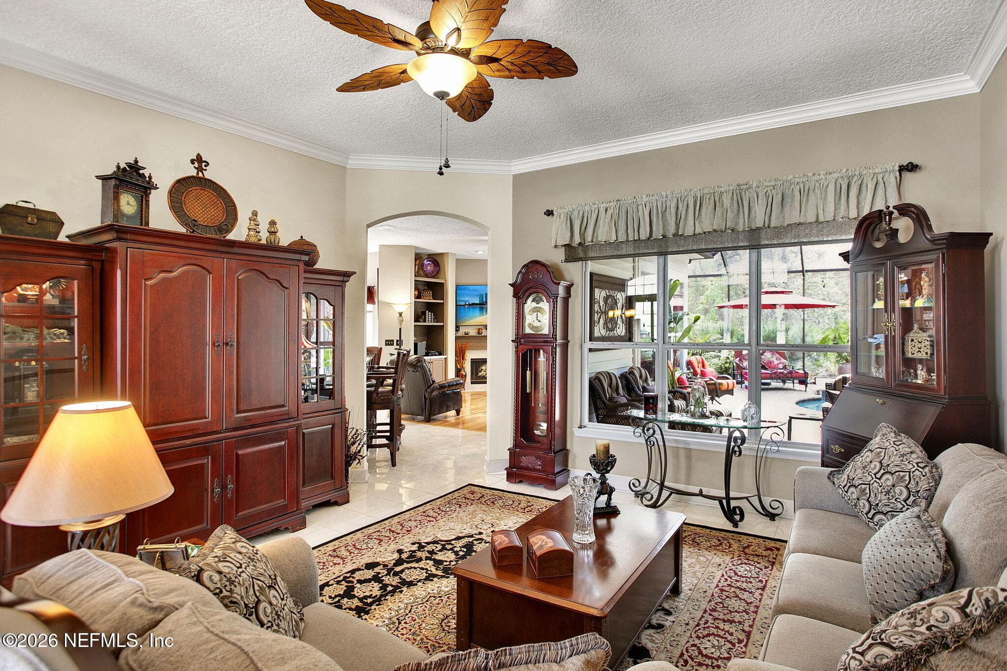 Living Room with pool views — 640 WYNDHAM Court, Orange Park, FL 32073