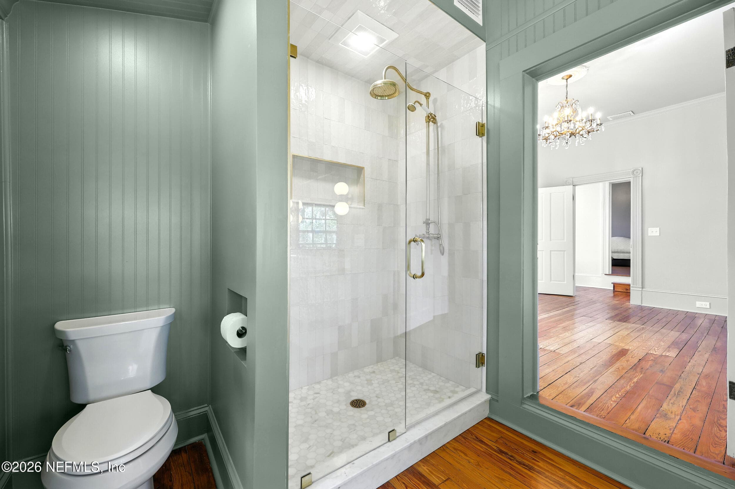 Primary bathroom shower — 700 WALNUT Street, Green Cove Springs, FL 32043