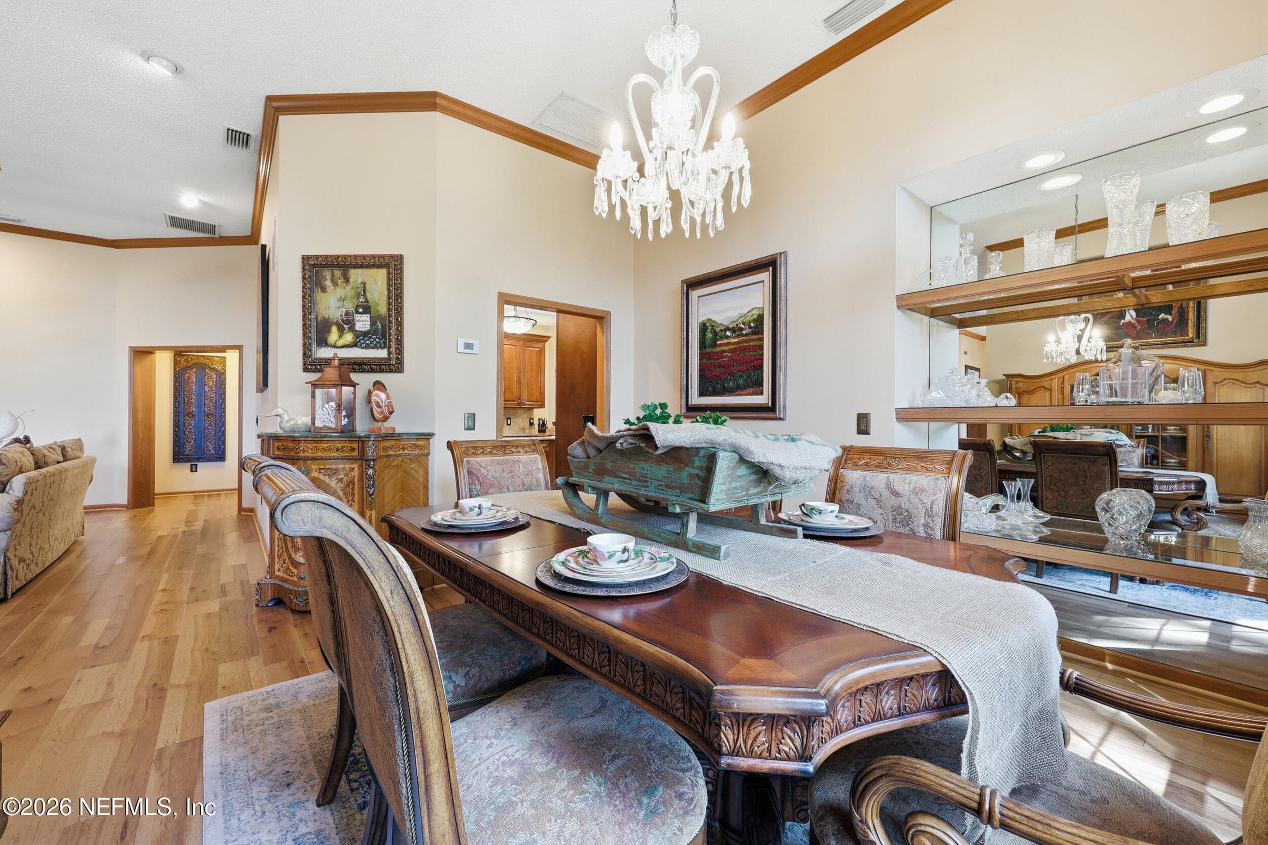 Dining Room Chandelier — 2358 BRIDGETTE Way, Fleming Island, FL 32003