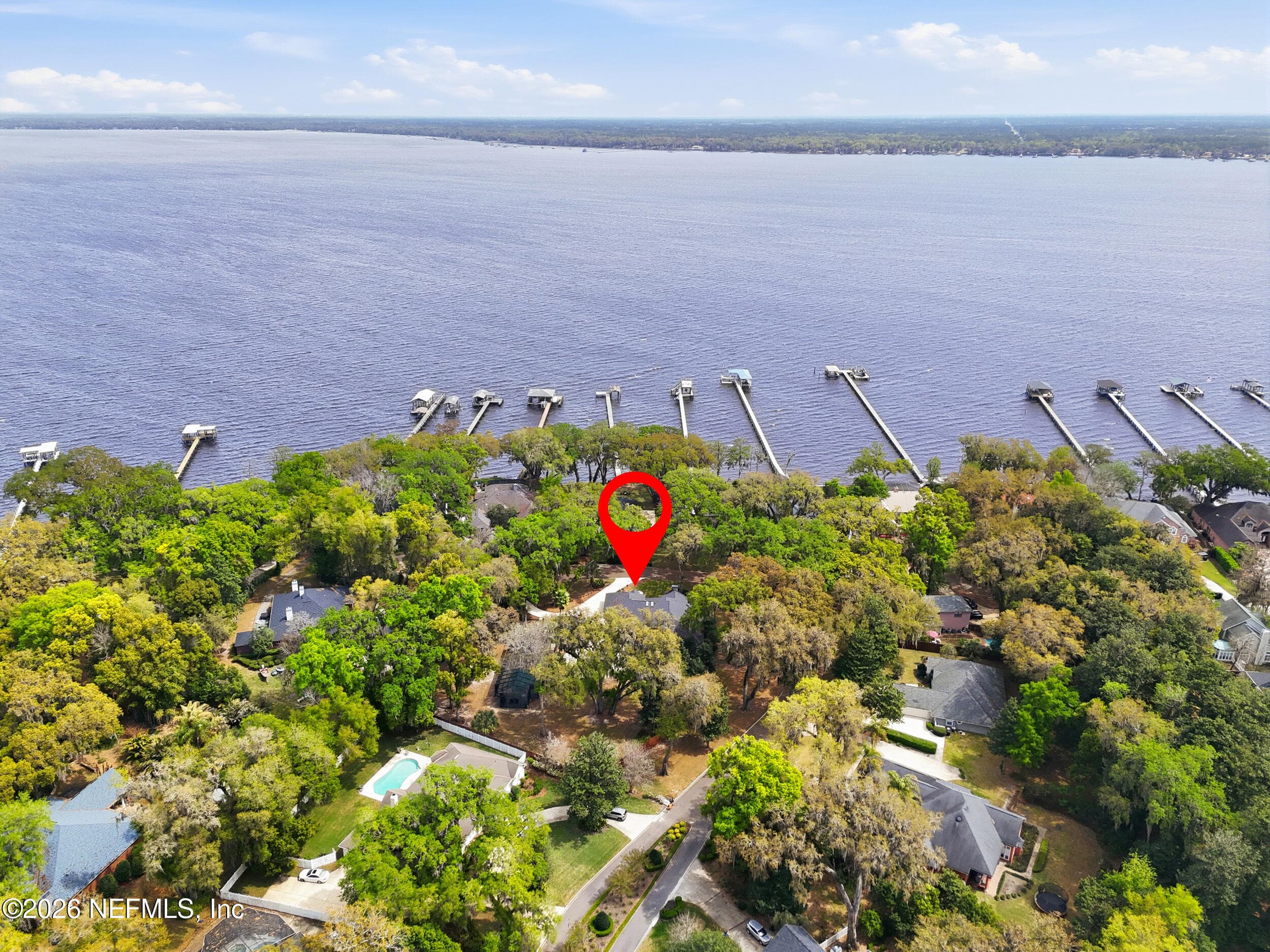 Aerial View - Home and River #4 — 2358 BRIDGETTE Way, Fleming Island, FL 32003