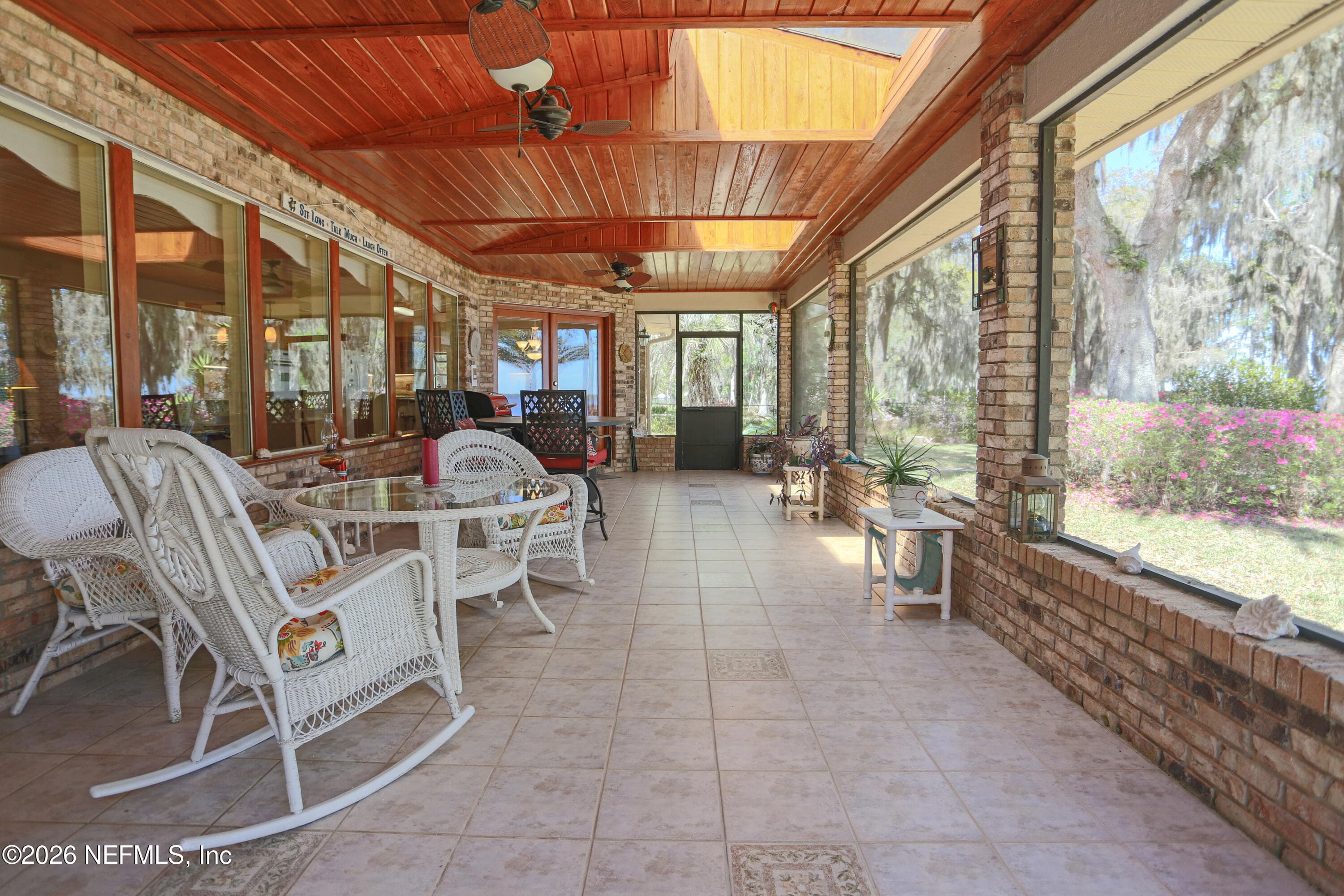 Paddle fans, beautiful wood ceiling — 524 CEDAR CREEK Road, Palatka, FL 32177
