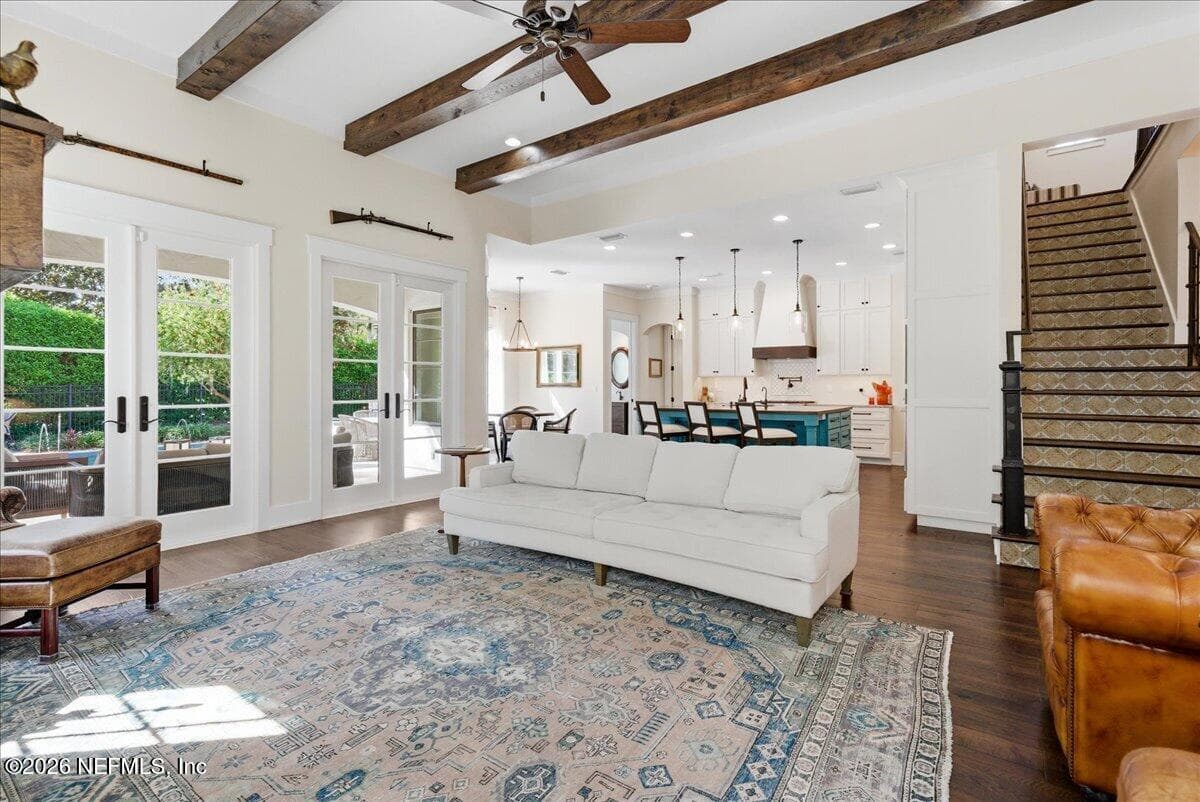 French Doors open to the outdoor living area — 109 LAUREL Way, Ponte Vedra Beach, FL 32082