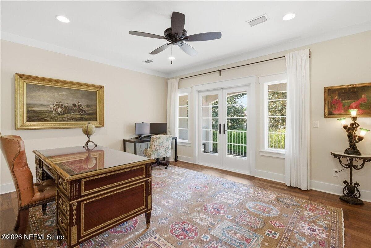 Bedroom 5 with balcony facing the pool -2nd Floor — 109 LAUREL Way, Ponte Vedra Beach, FL 32082