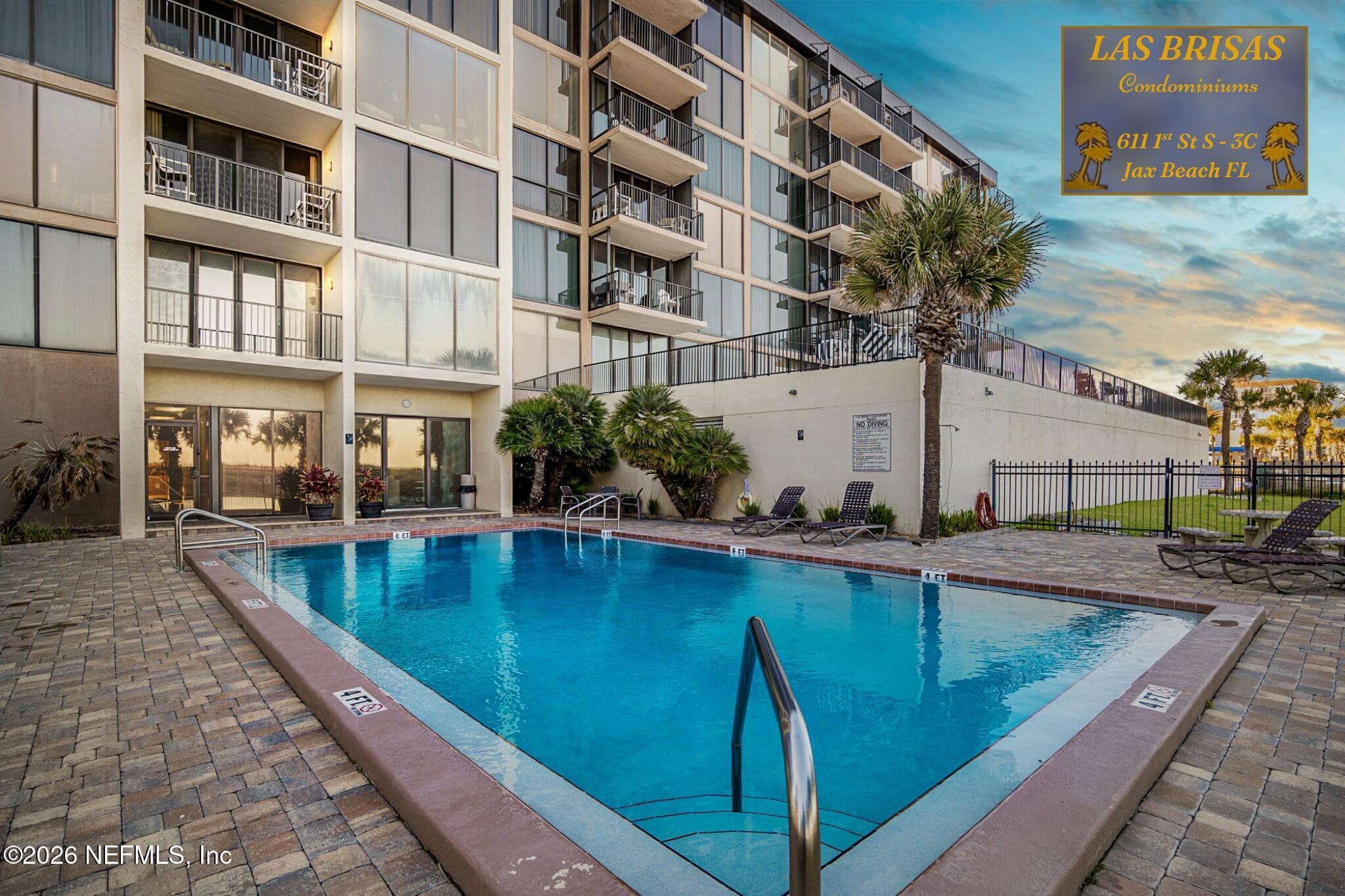 Community Pool — 601 1ST Street S 3C, Jacksonville Beach, FL 32250