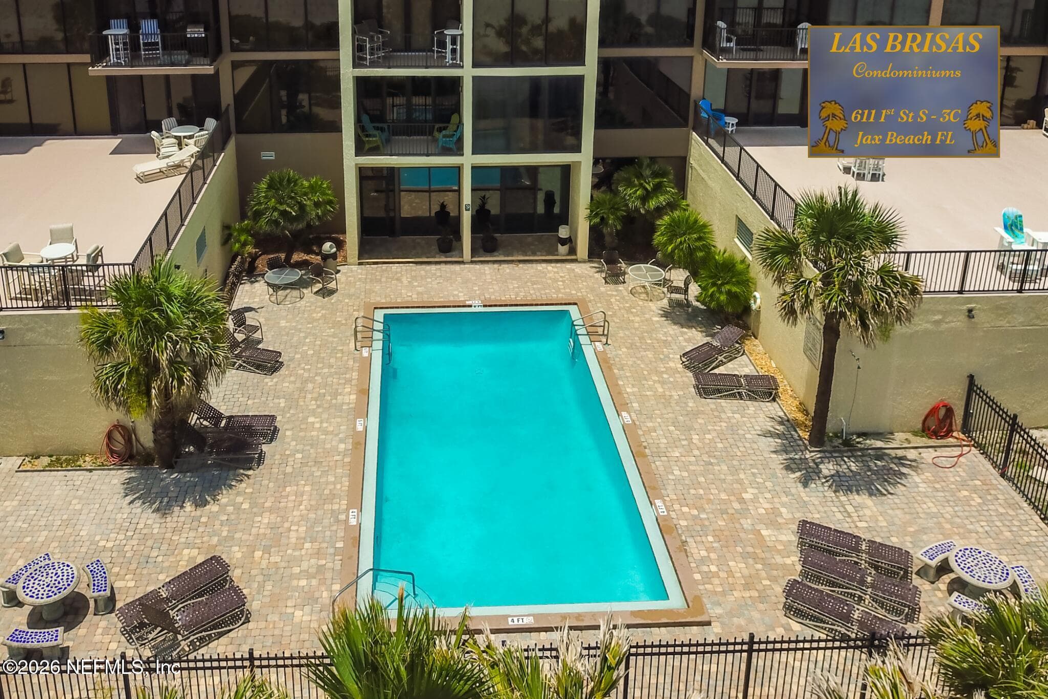 Community Pool — 601 1ST Street S 3C, Jacksonville Beach, FL 32250