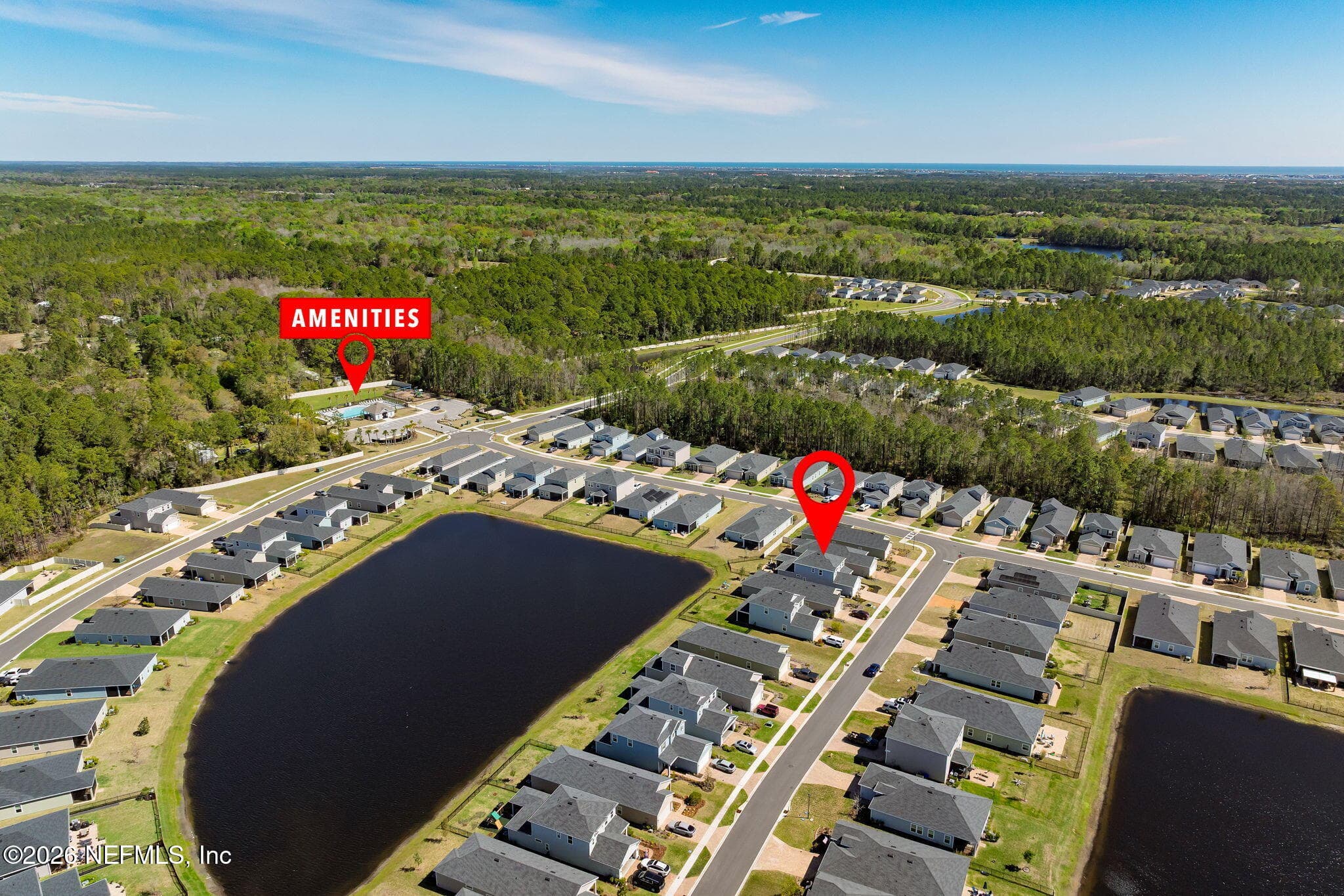 Aerial View — 131 BEAUCLAIR Boulevard, St. Augustine, FL 32084