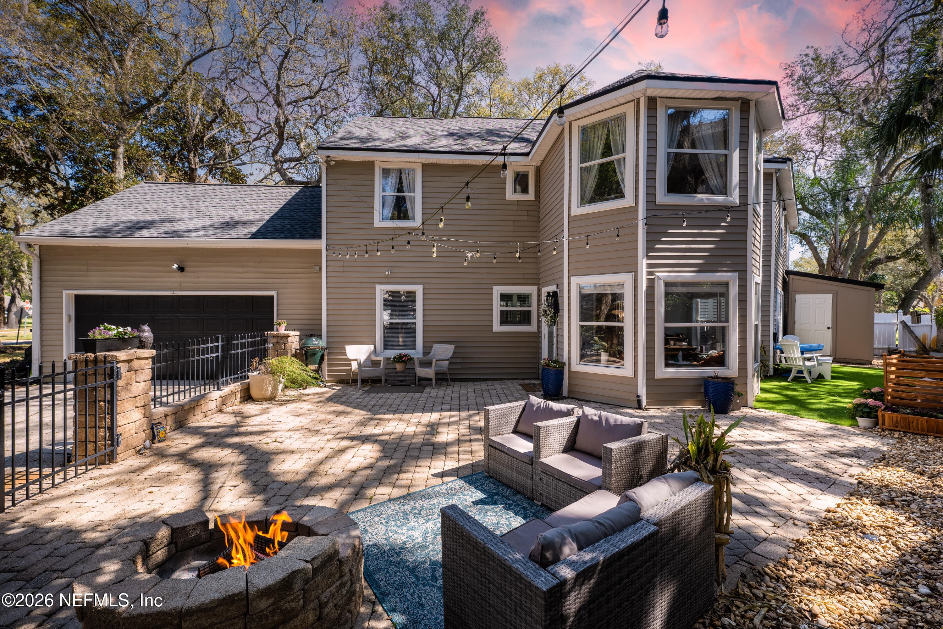Paver Patio (with room for a pool) — 2280 OAK FOREST Drive, Jacksonville Beach, FL 32250