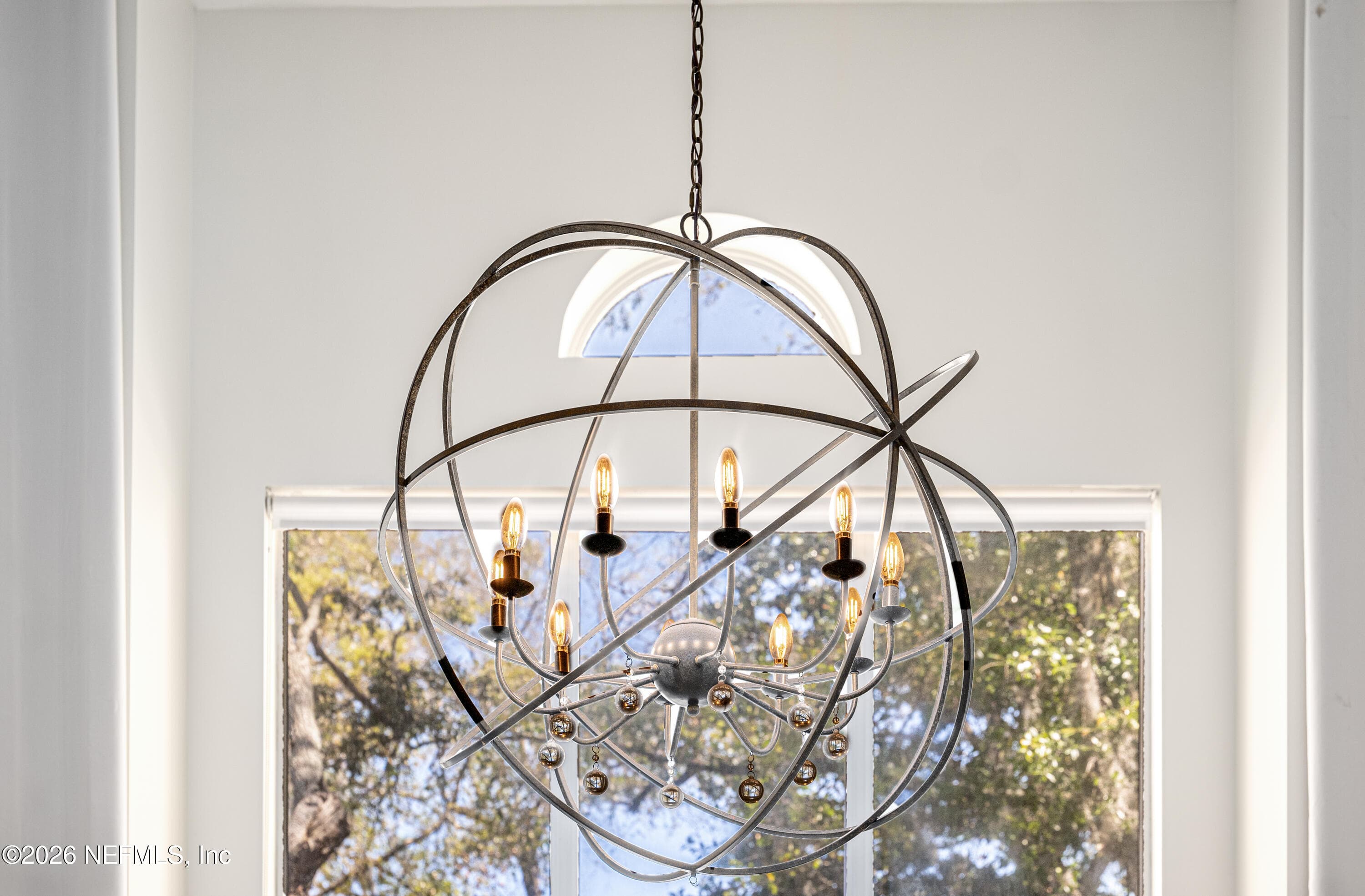 Living Room Chandelier — 2280 OAK FOREST Drive, Jacksonville Beach, FL 32250