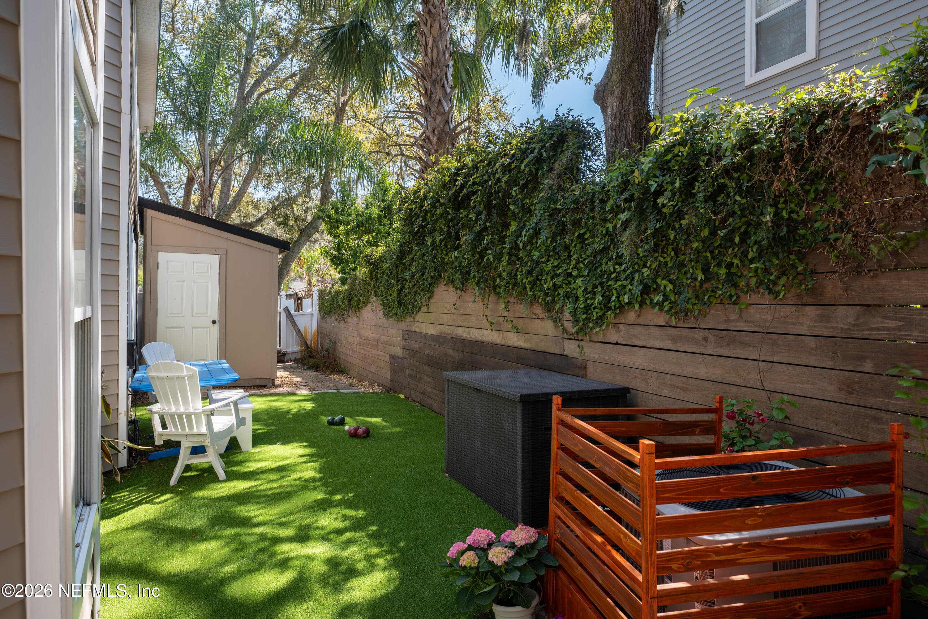 Turf backyard — 2280 OAK FOREST Drive, Jacksonville Beach, FL 32250