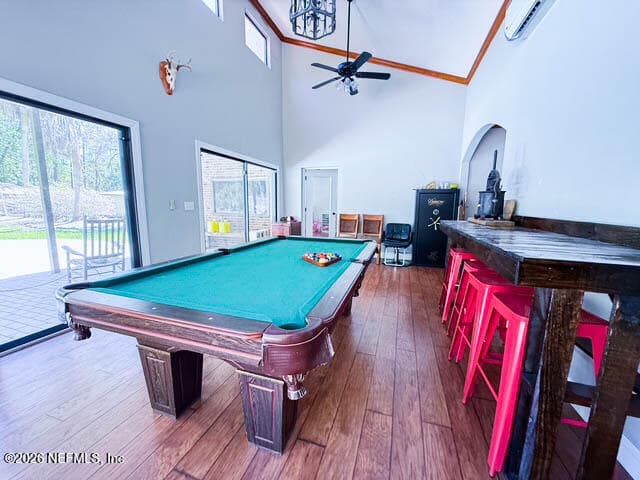 Sun room with vaulted ceiling — 15809 NE 15TH Place, Starke, FL 32091
