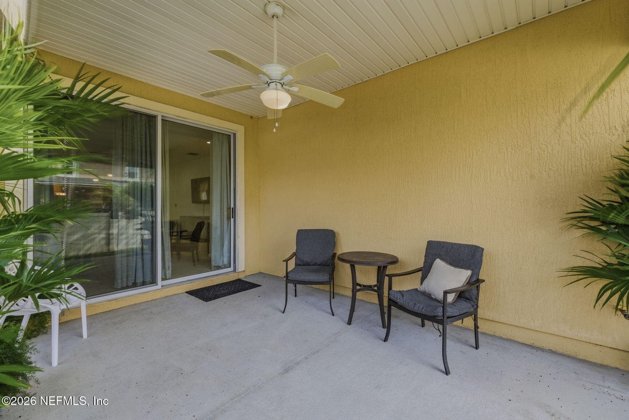 Covered Rear Lanai with Ceiling Fan — 411 CITRUS RIDGE Drive, Ponte Vedra, FL 32081