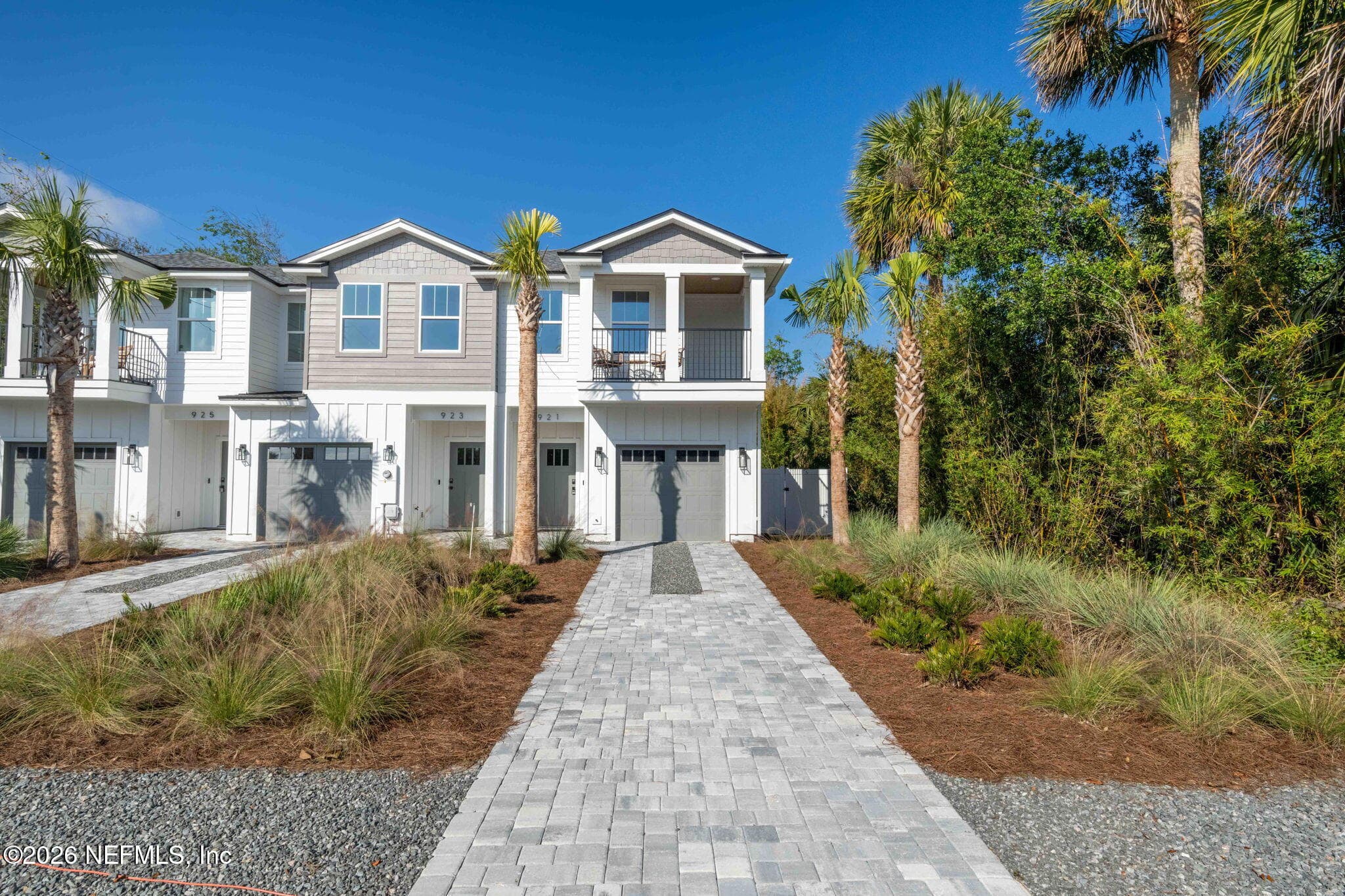 Paver driveway, ZIP System wall sheathing with built-in moisture protection, James Hardie brand siding — 921 2ND Avenue S, Jacksonville Beach, FL 32250