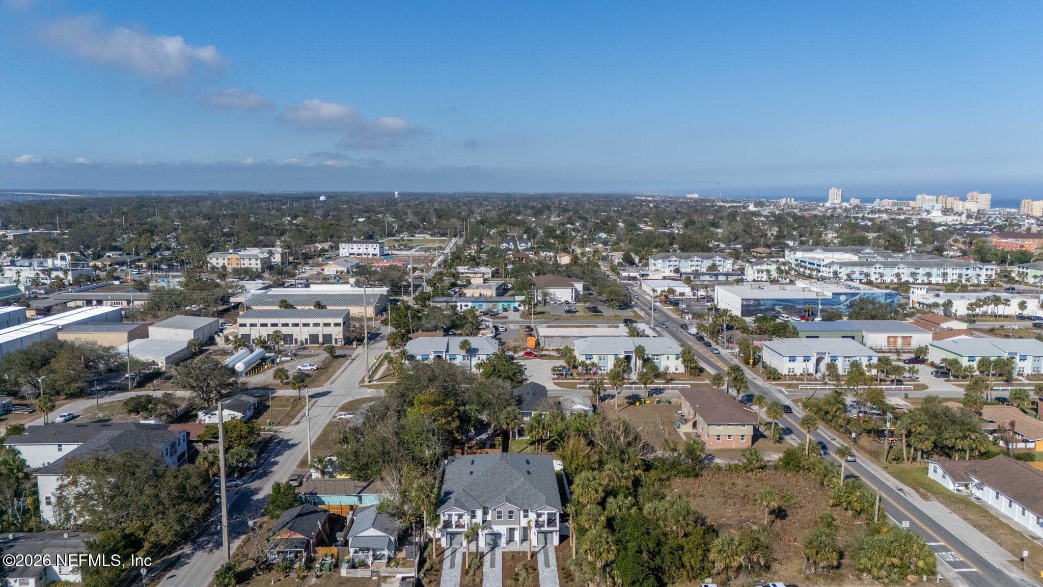 Aerial view Jacksonville Beach — 921 2ND Avenue S, Jacksonville Beach, FL 32250