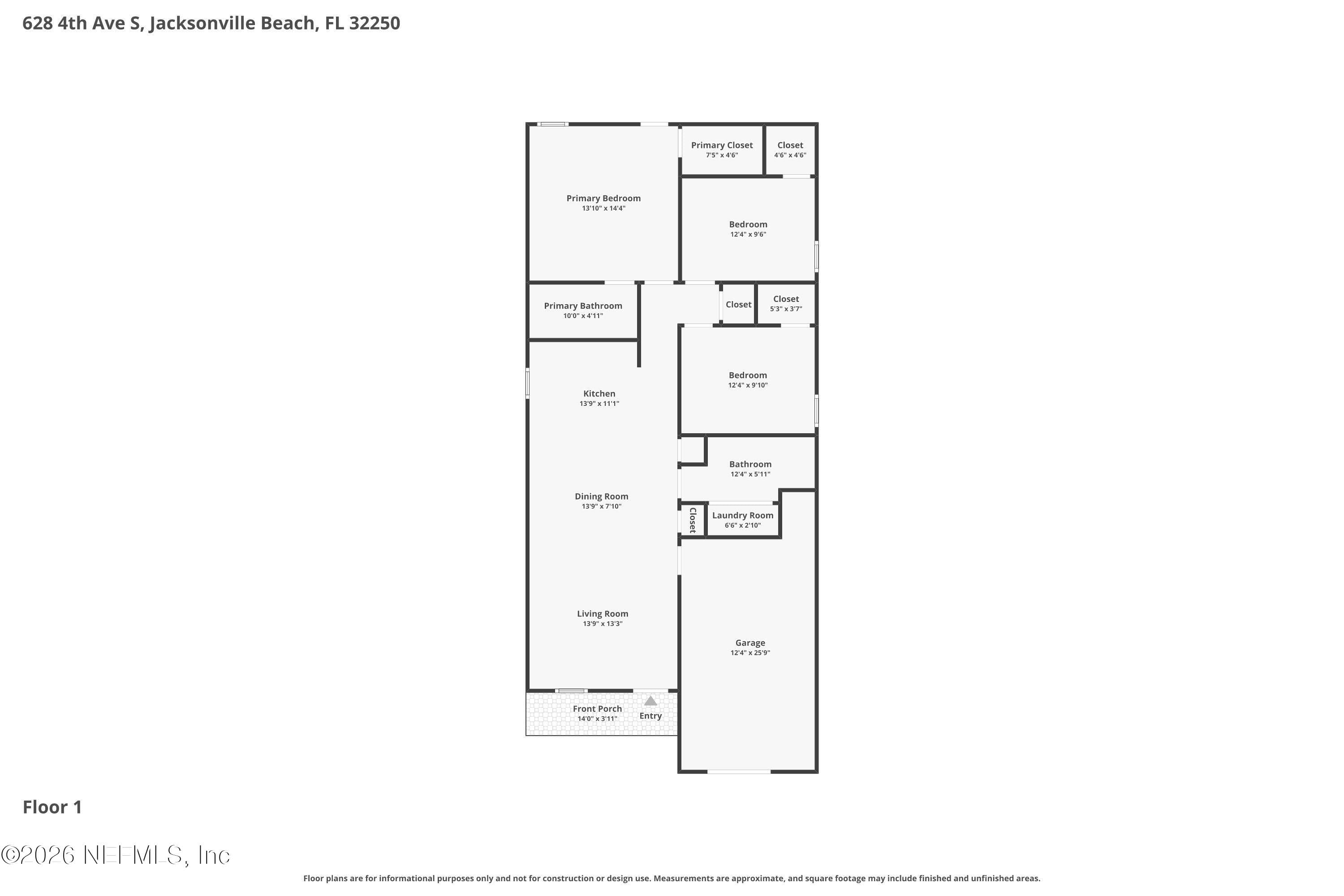 Photo 3 of 628 4TH Avenue S, Jacksonville Beach, FL 32250