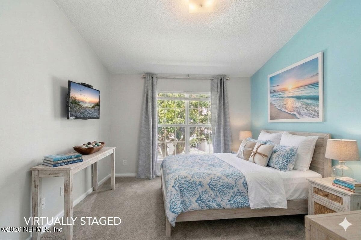 Guest Bedroom - Virtually Staged — 37 JARDIN DE MER Place 37, Jacksonville Beach, FL 32250