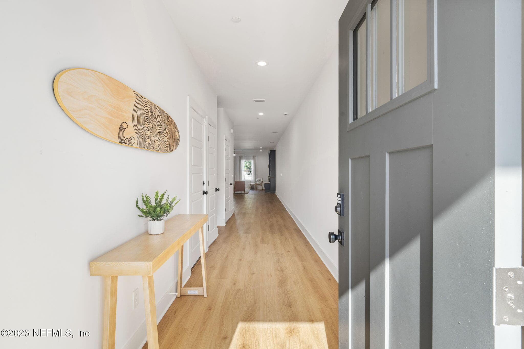 Entry Door with Kwikset Home Connect Smart Door lock in Matte Black — 923 2ND Avenue S, Jacksonville Beach, FL 32250