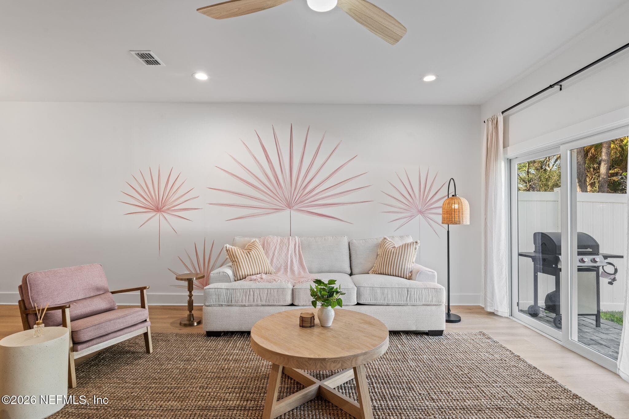 Modern Wall Decal accent wall and furnishings — 923 2ND Avenue S, Jacksonville Beach, FL 32250