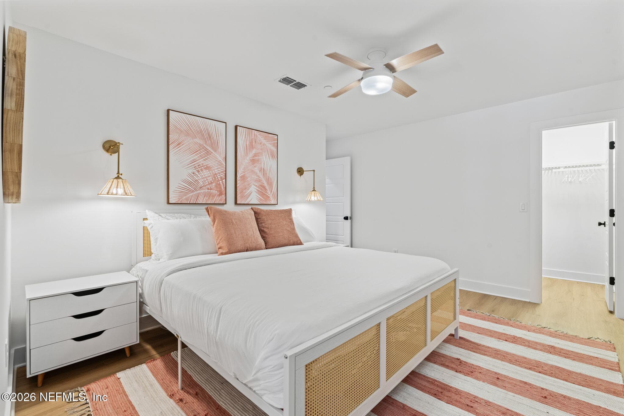 2nd Bedroom with modern furnishings — 923 2ND Avenue S, Jacksonville Beach, FL 32250