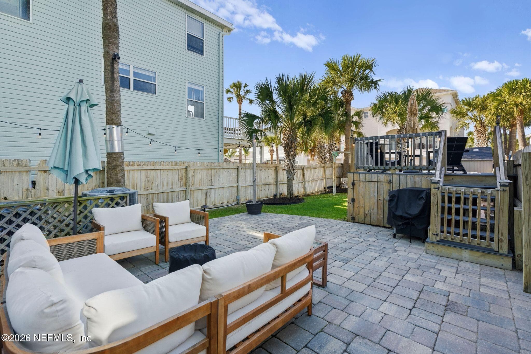 Backyard patio — 209 7TH Avenue S, Jacksonville Beach, FL 32250