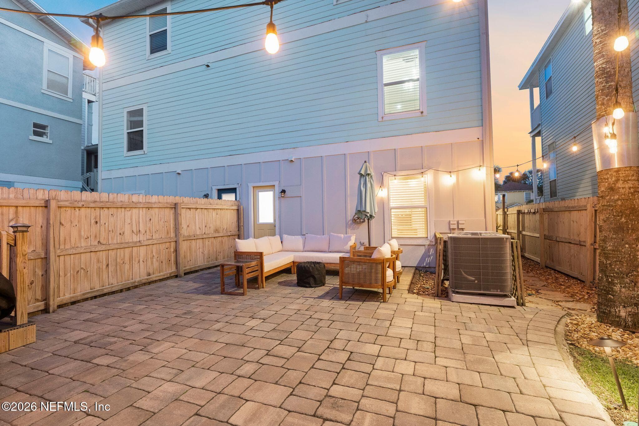 Twilight patio — 209 7TH Avenue S, Jacksonville Beach, FL 32250